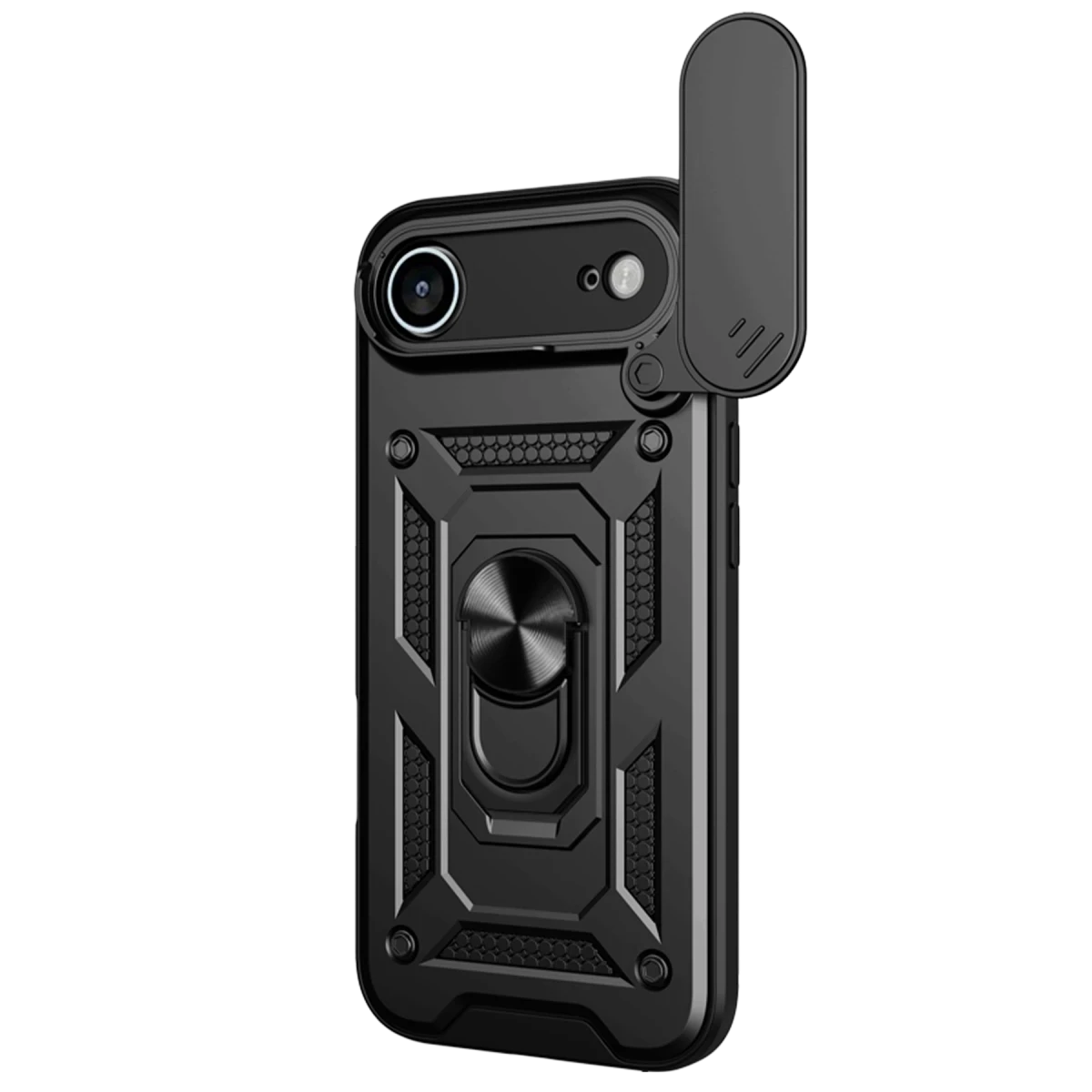 Newface Apple iPhone 17 Air Pars Lens Yüzüklü Silikon - Siyah — görsel 5
