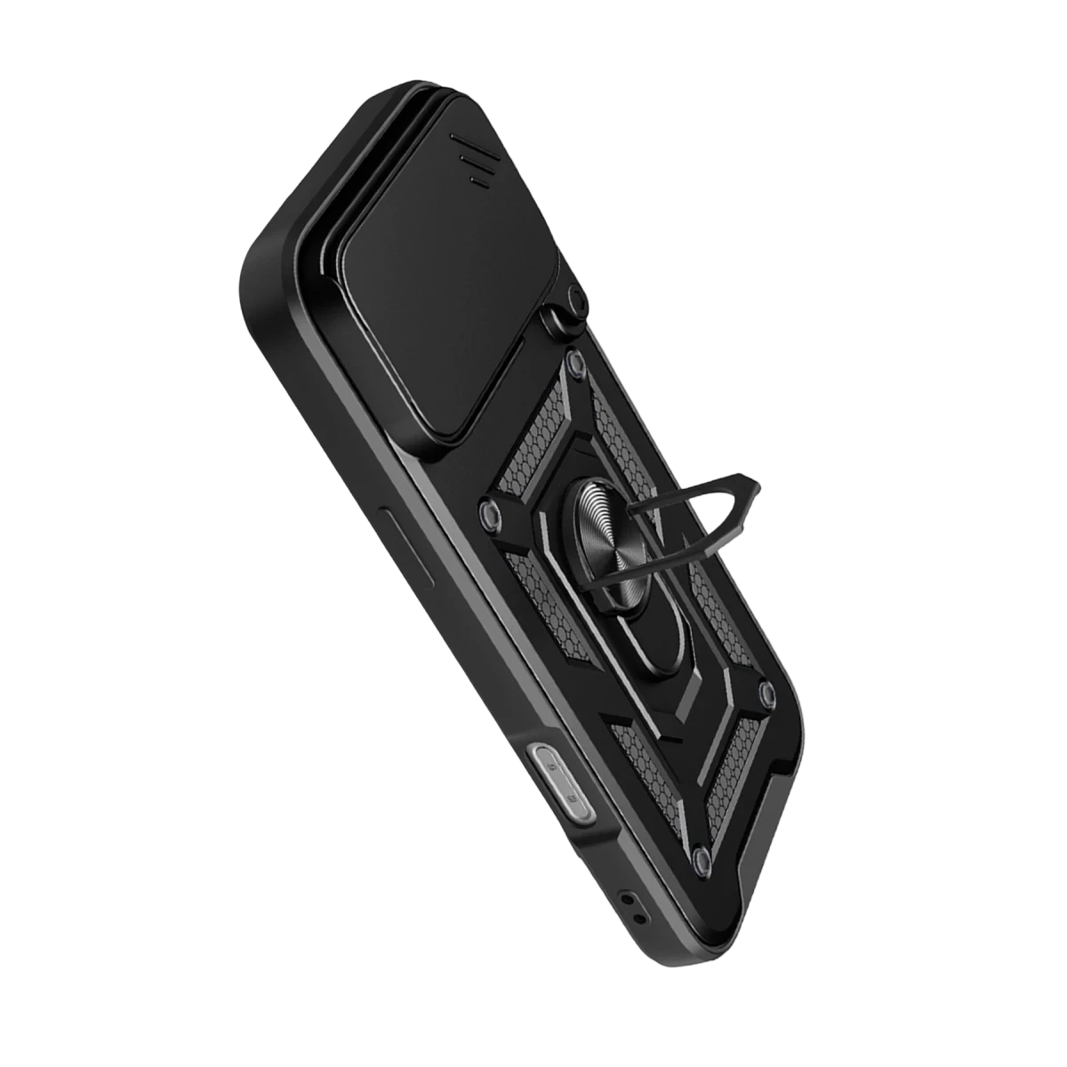 Newface Apple iPhone 17 Pro Max Pars Lens Yüzüklü Silikon - Siyah — görsel 6