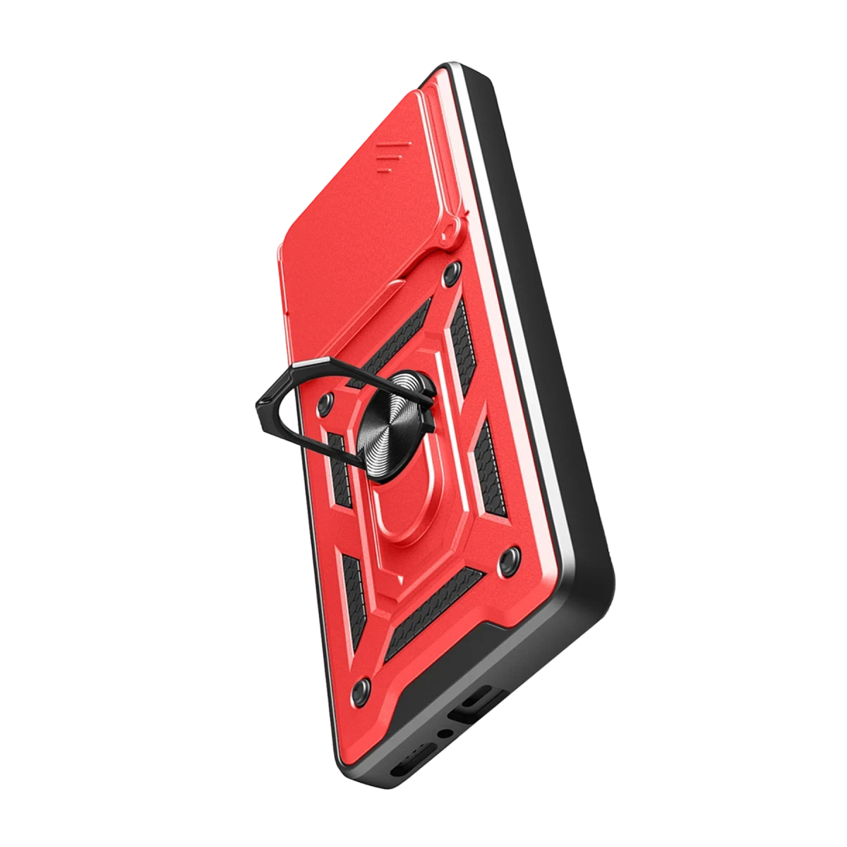 Newface Xiaomi Redmi Note 14 4G Pars Lens Yüzüklü Silikon - Kırmızı — görsel 10