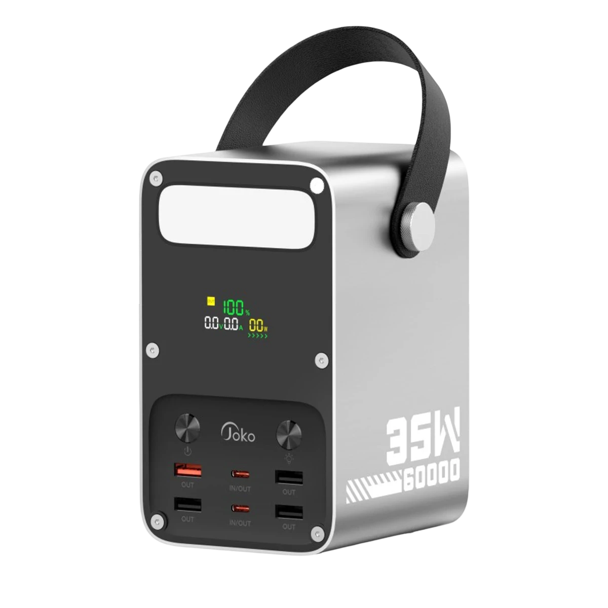 Joko J51 60.000 mAh Dijital Sarj Göstergeli Led Işıklı 35W PD Powerbank - Gümüş — görsel 7