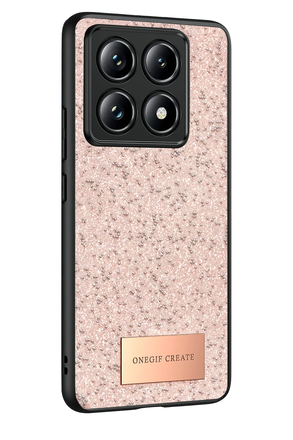 Onegif Xiaomi Mi 14T Pro Bright Simli Kapak - Pembe