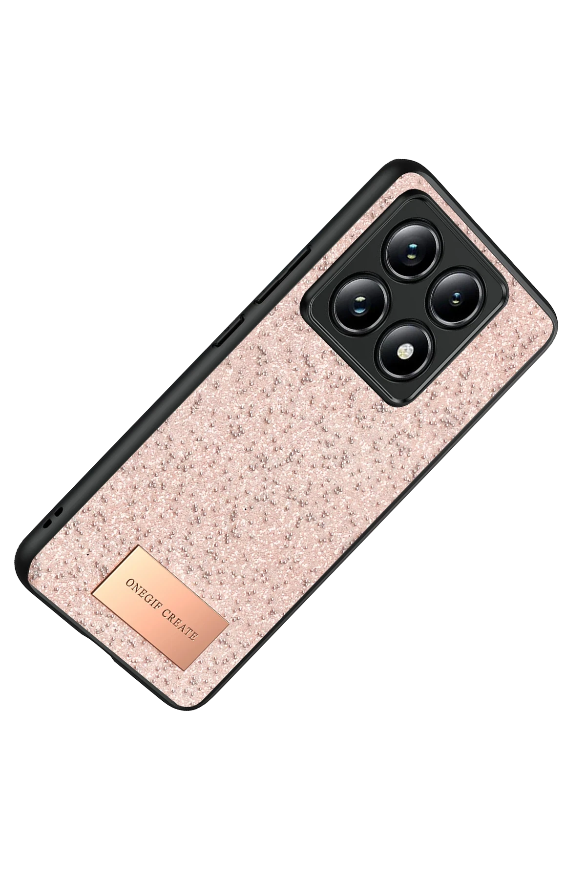 Onegif Xiaomi Mi 14T Pro Bright Simli Kapak - Pembe