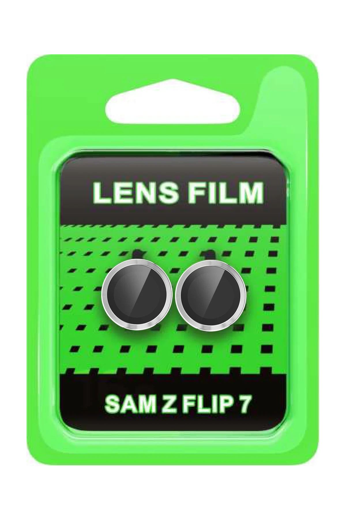 Newface Samsung Galaxy Z Flip 7 Raze Metal Kamera Lens - Gümüş