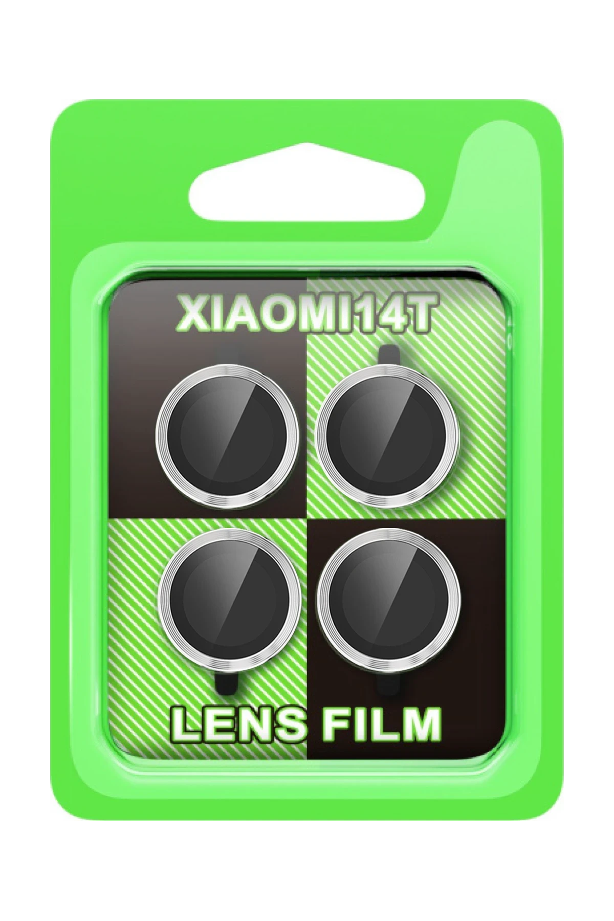 Newface Xiaomi Mi 14T Raze Metal Kamera Lens - Gümüş