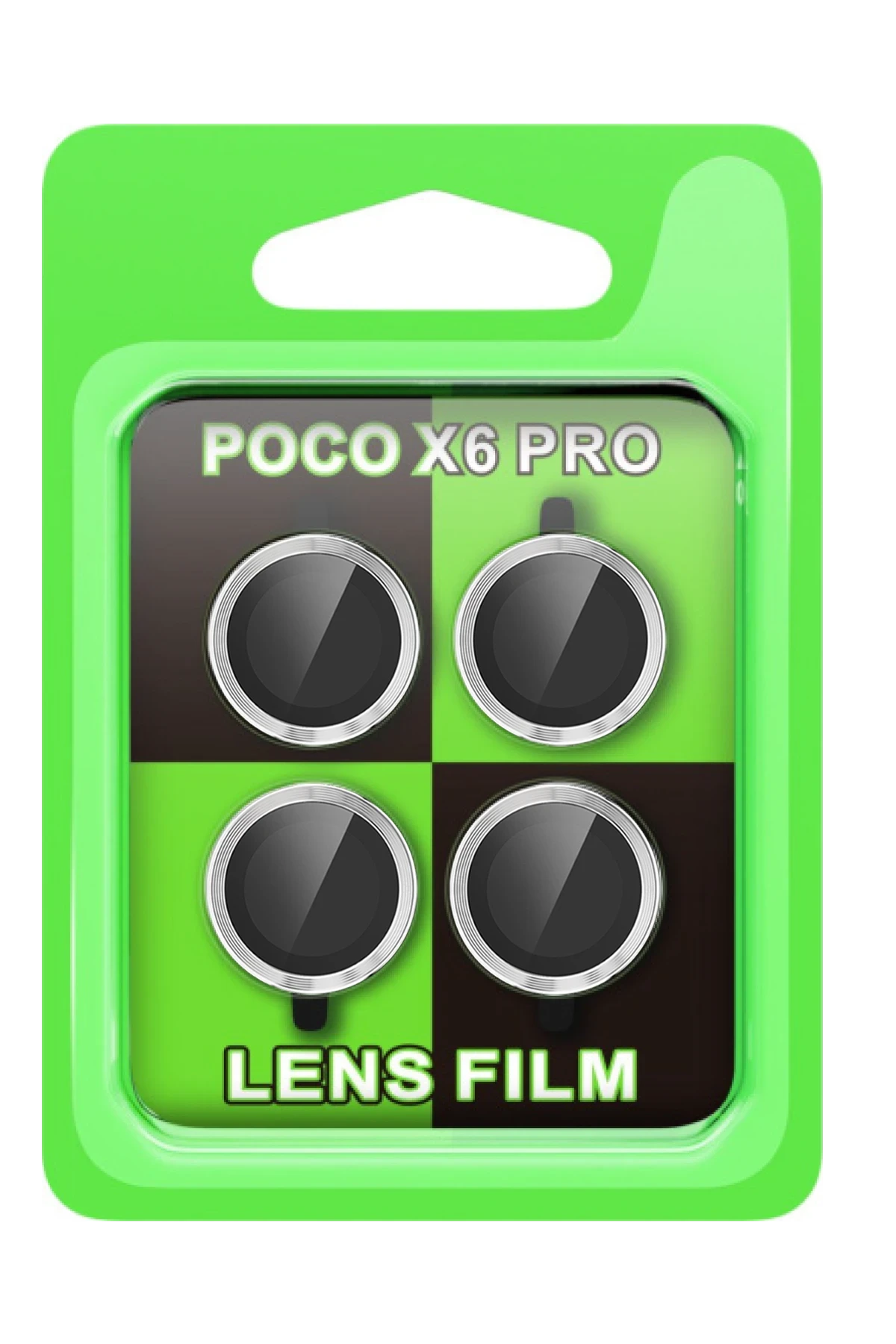 Newface Xiaomi Poco X6 Pro Raze Metal Kamera Lens - Gümüş