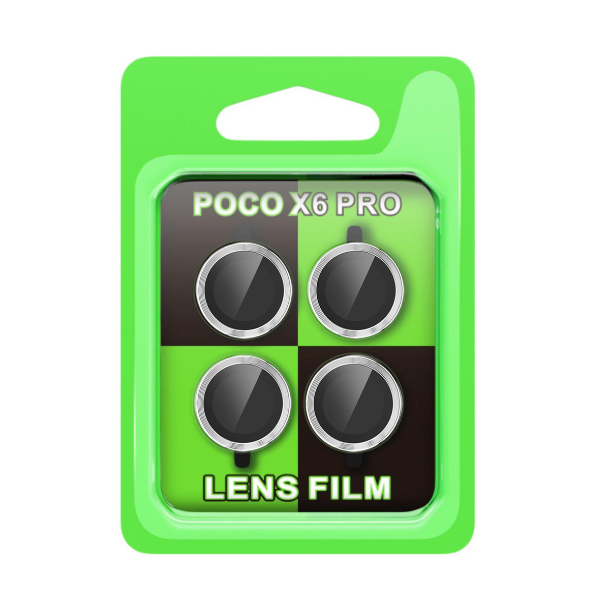 Newface Xiaomi Poco X6 Pro Raze Metal Kamera Lens - Gümüş — görsel 5