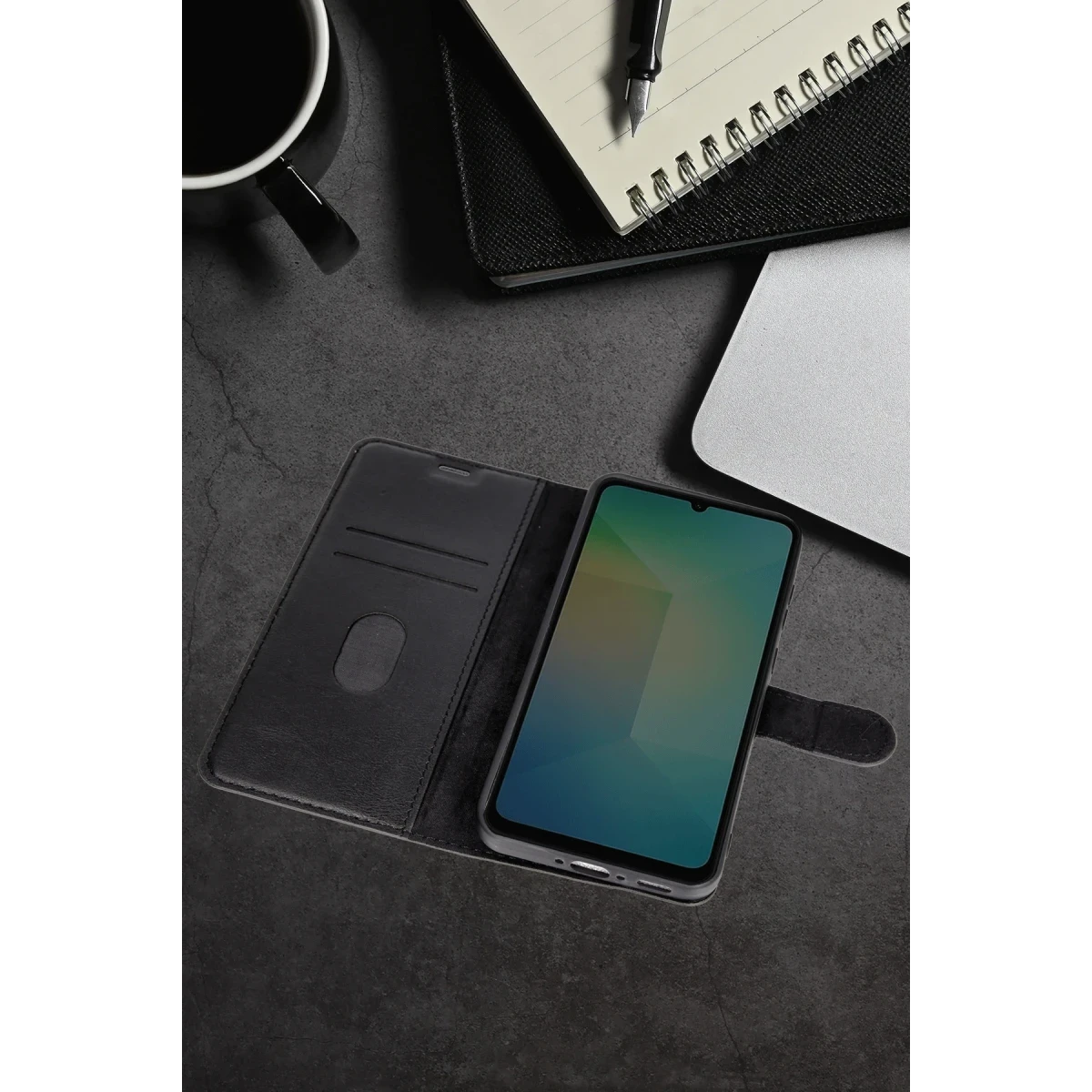 Newface Samsung Galaxy A16 5G Kılıf Trend S Plus Kapaklı Kılıf - Siyah — görsel 6