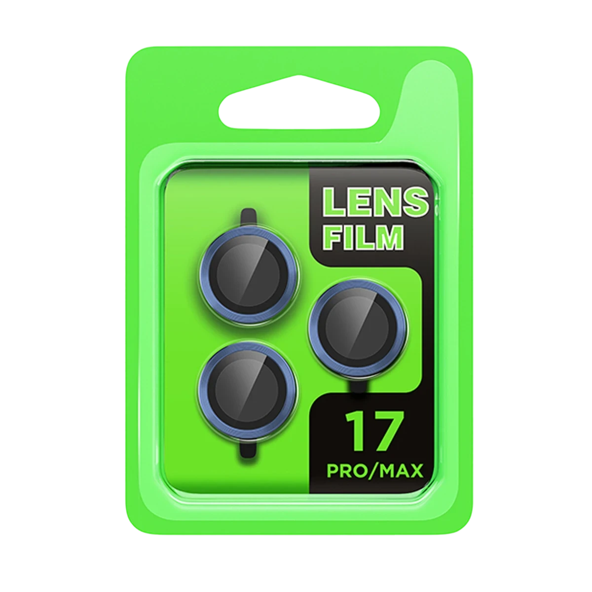 Newface Apple iPhone 17 Pro Raze Metal Kamera Lens - Koyu Mavi