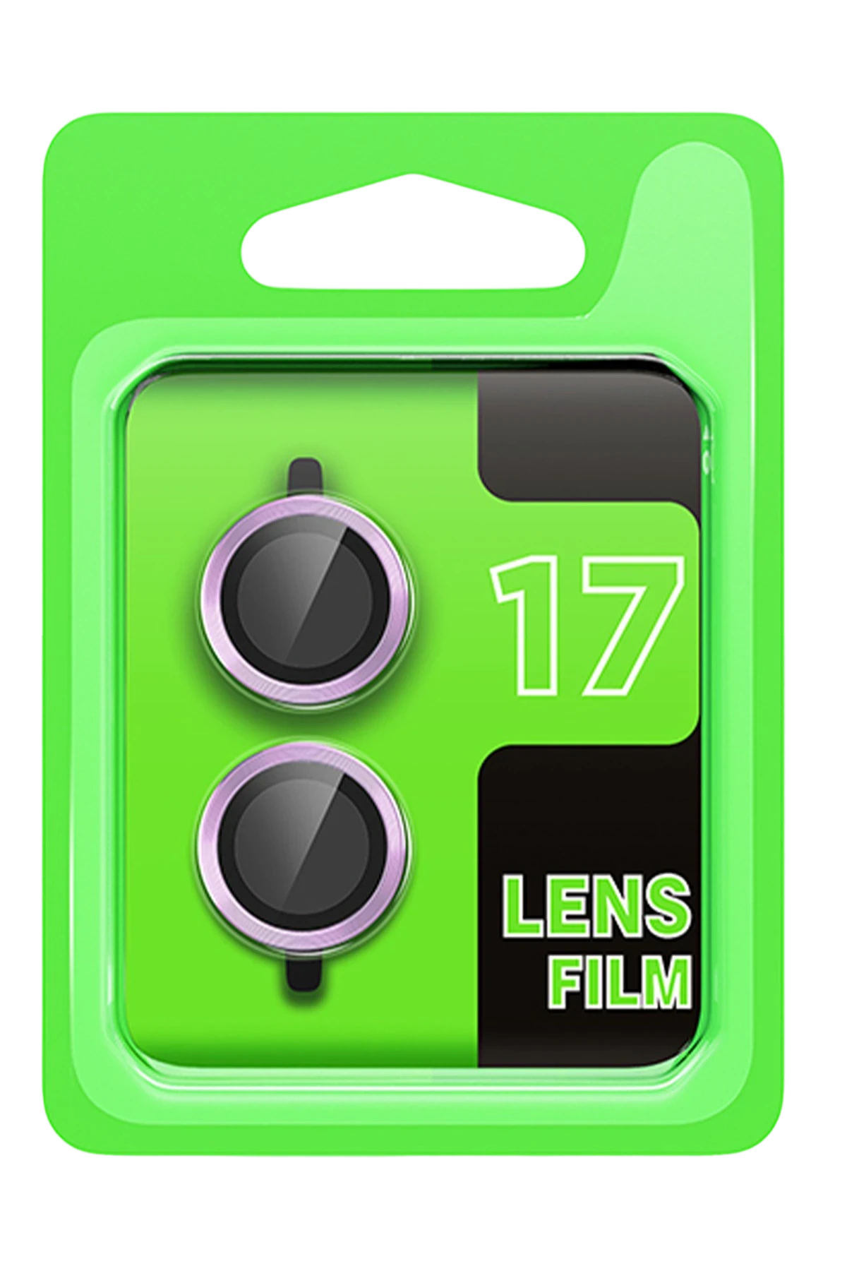 Newface Apple iPhone 17 Raze Metal Kamera Lens - Açık Mor
