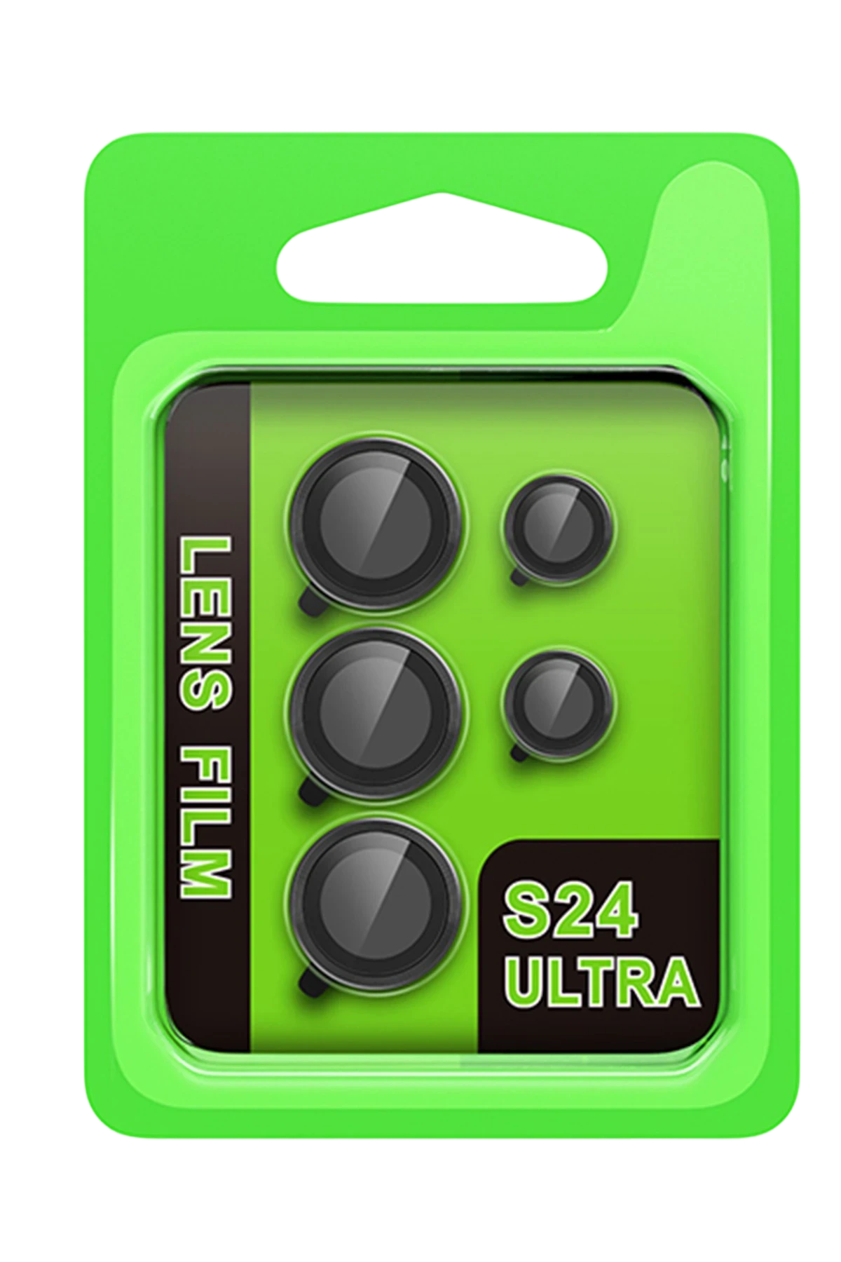 Newface Samsung Galaxy S24 Ultra Raze Metal Kamera Lens - Siyah