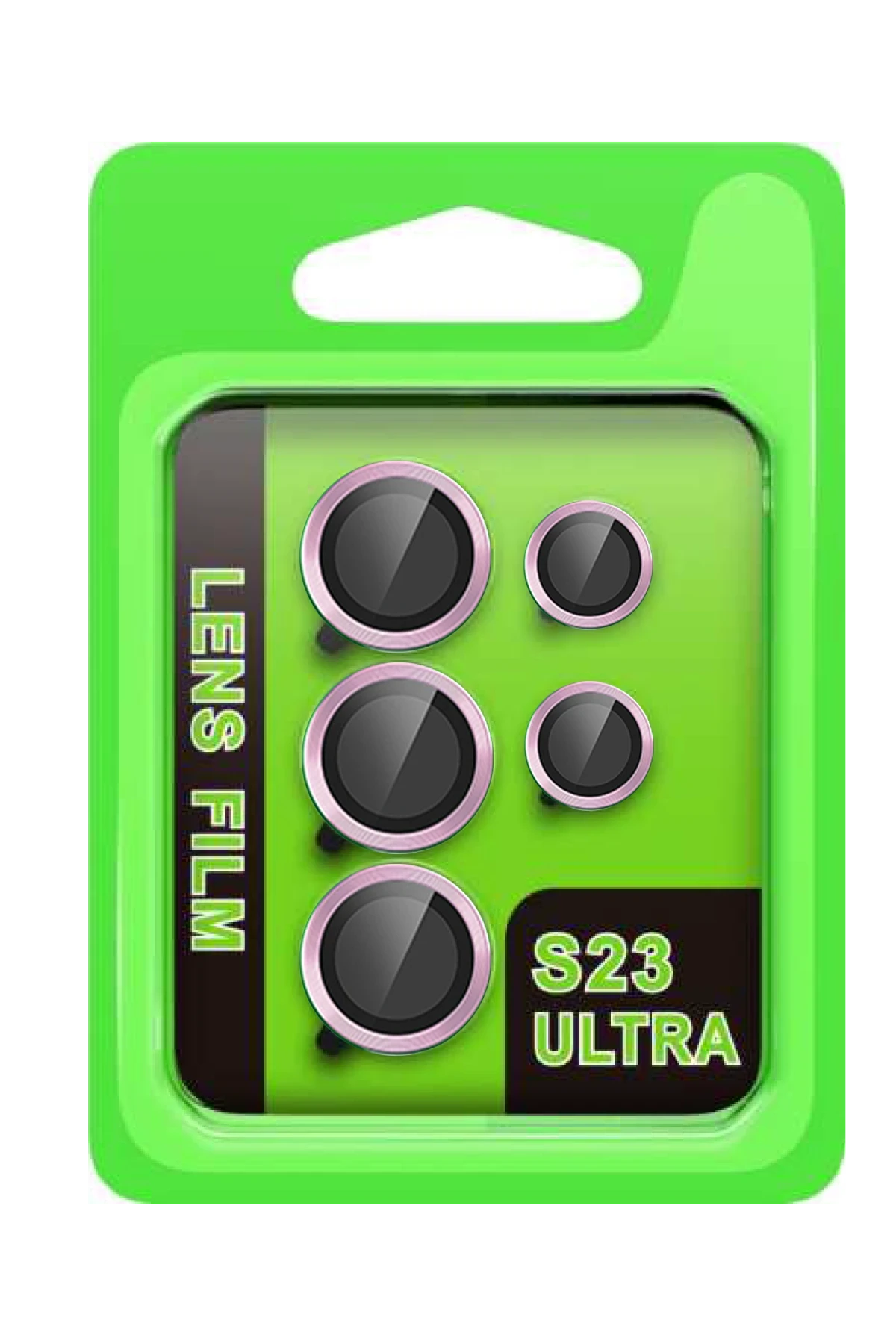 Newface Samsung Galaxy S23 Ultra Raze Metal Kamera Lens - Lila