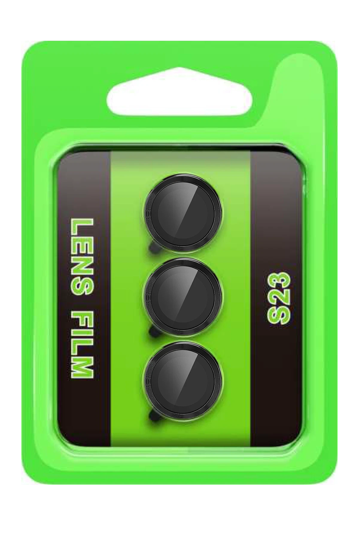 Newface Samsung Galaxy S23 Raze Metal Kamera Lens - Siyah