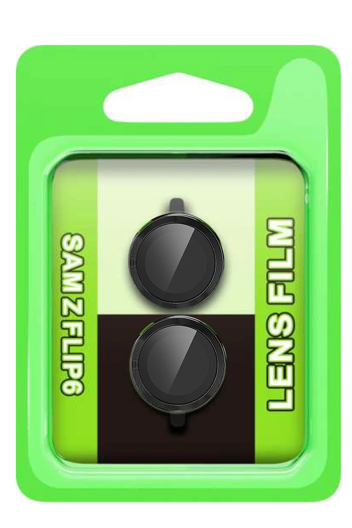 Newface Samsung Galaxy Z Flip 6 Raze Metal Kamera Lens - Siyah