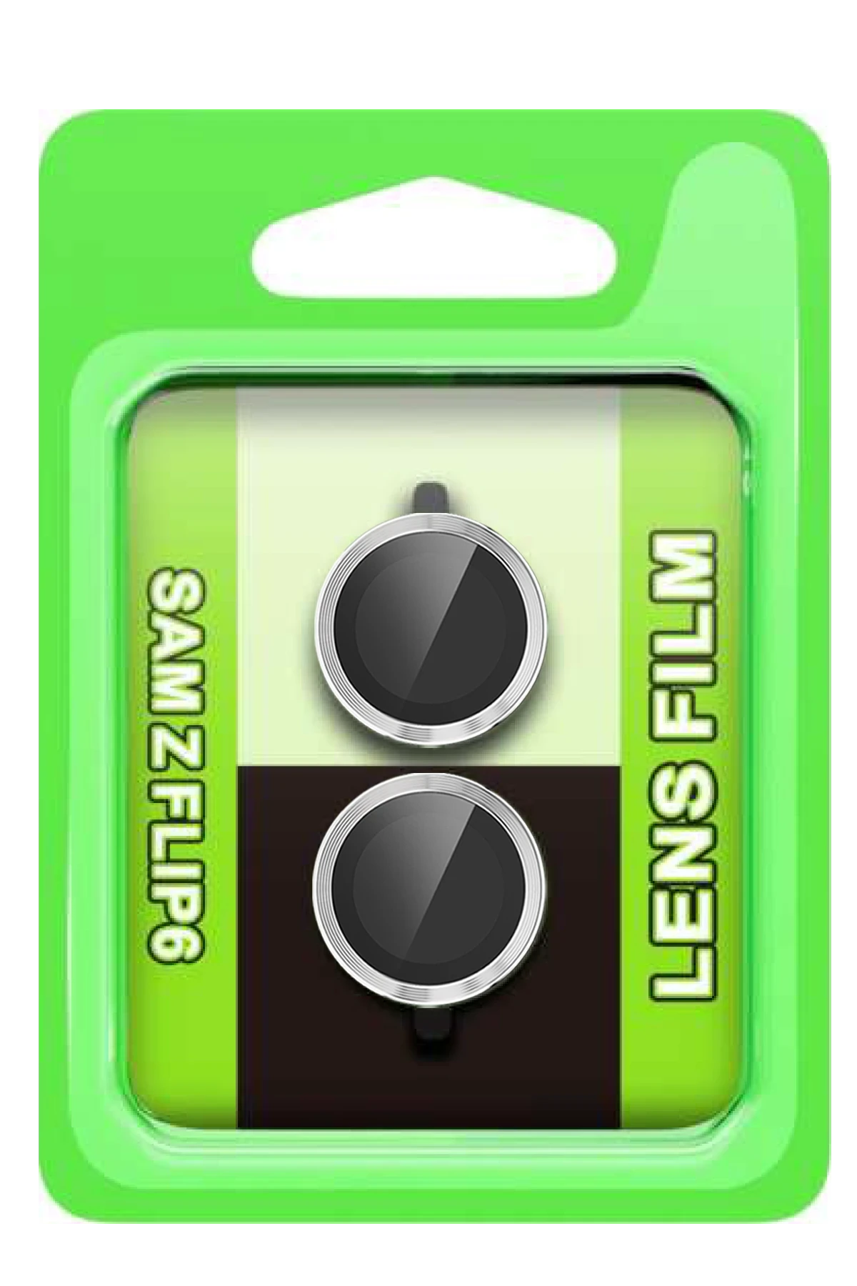 Newface Samsung Galaxy Z Flip 6 Raze Metal Kamera Lens - Gümüş