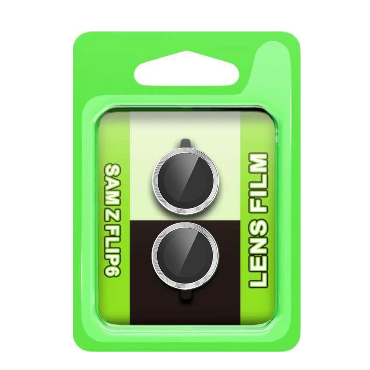 Newface Samsung Galaxy Z Flip 6 Raze Metal Kamera Lens - Gümüş — görsel 3