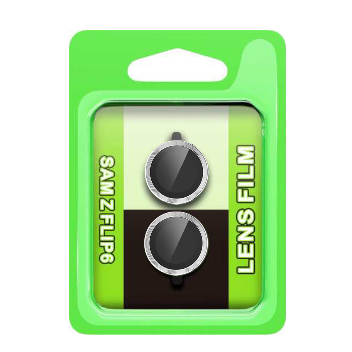 Newface Samsung Galaxy Z Flip 6 Raze Metal Kamera Lens - Gümüş — görsel 5