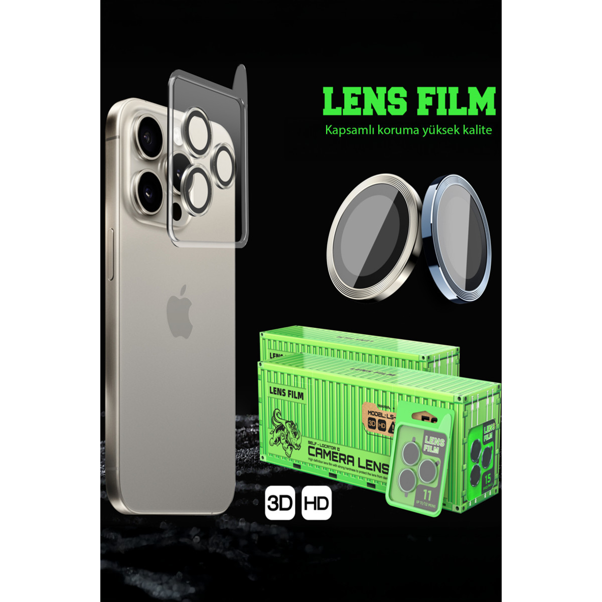 Newface Samsung Galaxy Z Flip 6 Raze Metal Kamera Lens - Gümüş — görsel 6