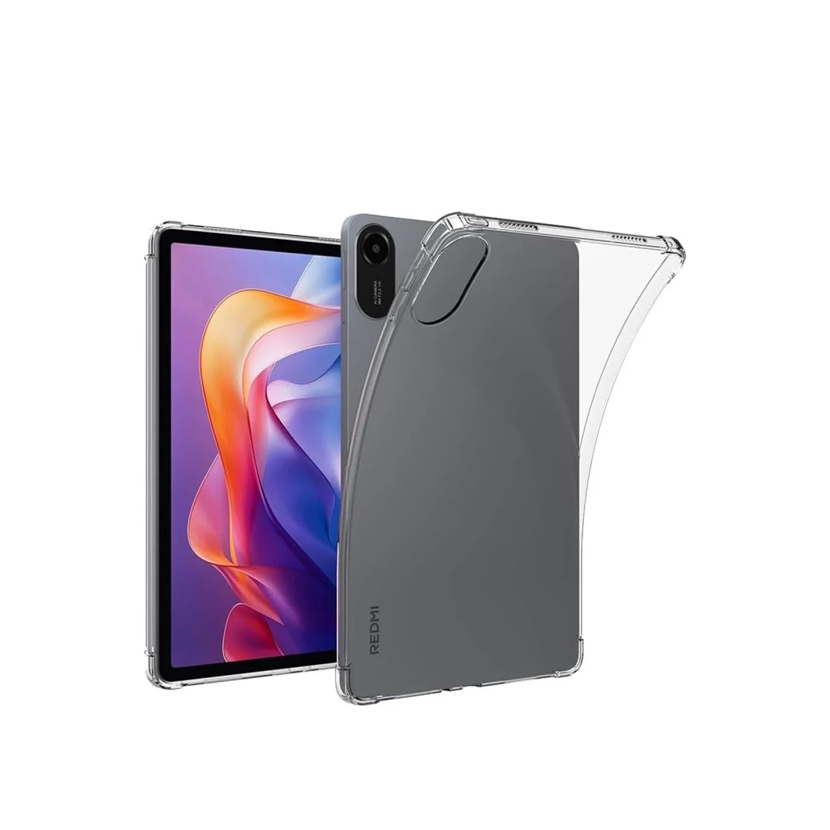 Newface Xiaomi Redmi Pad 2 Kılıf Anti Shock Tablet Silikon - Şeffaf — görsel 4