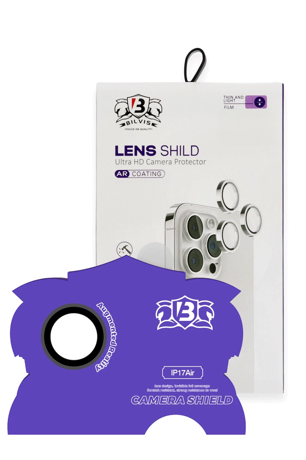 Newface Apple iPhone 17 Air Bilvis Titan Kamera Lens - Siyah