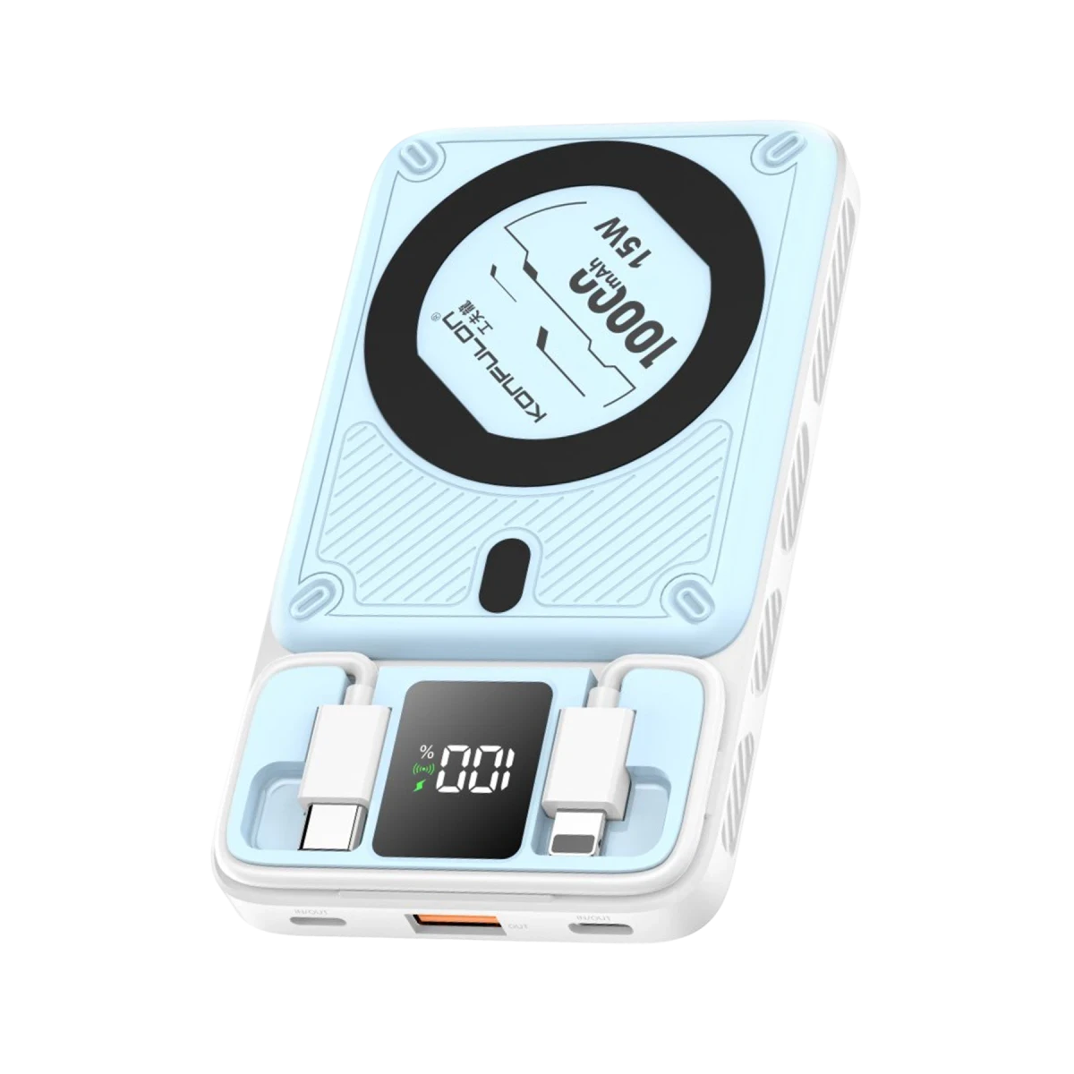 Konfulon M25W 10.000 mAh 20W PD Magsafe Powerbank - Mavi