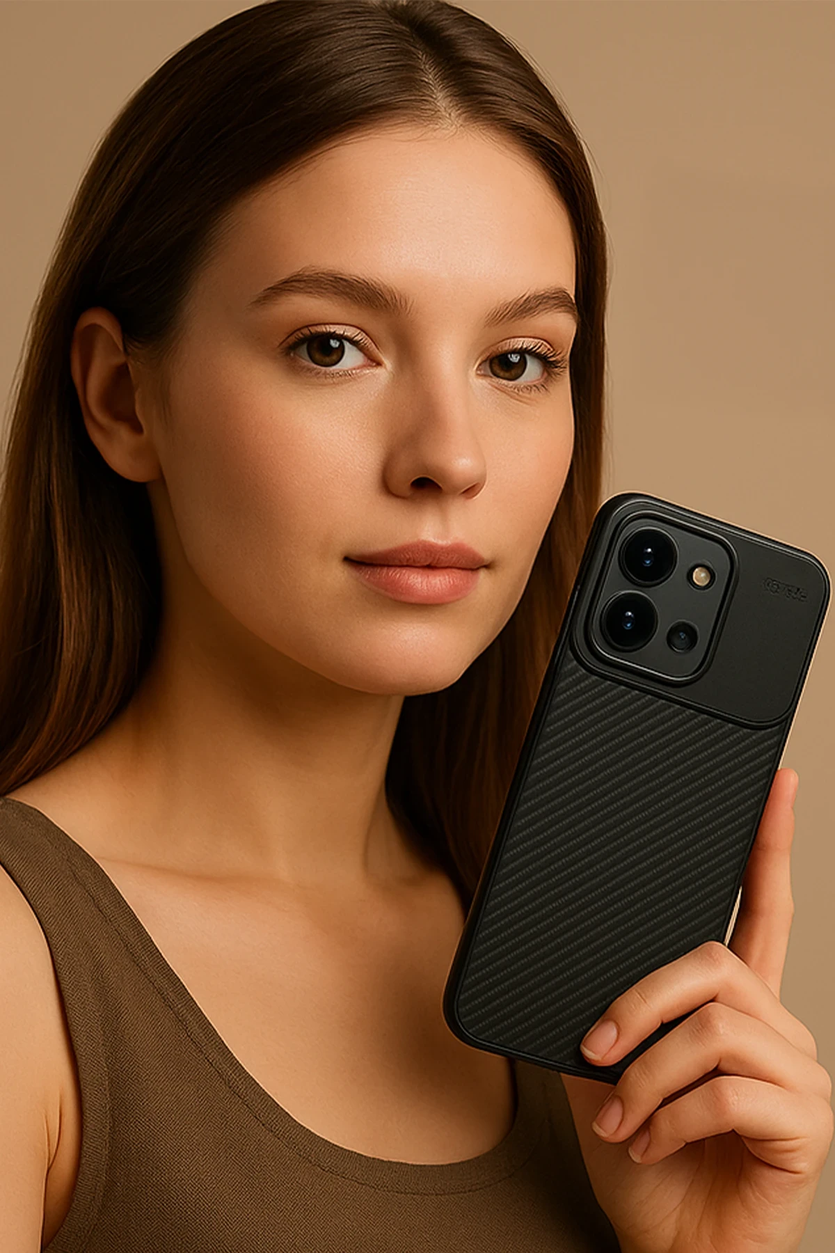 Newface Xiaomi Redmi 15C 4G Auto Focus Karbon Kapak - Gri — görsel 4
