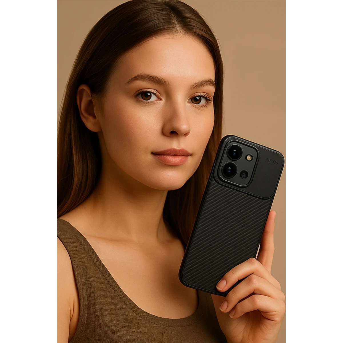 Newface Xiaomi Redmi 15C 4G Auto Focus Karbon Kapak - Gri — görsel 8