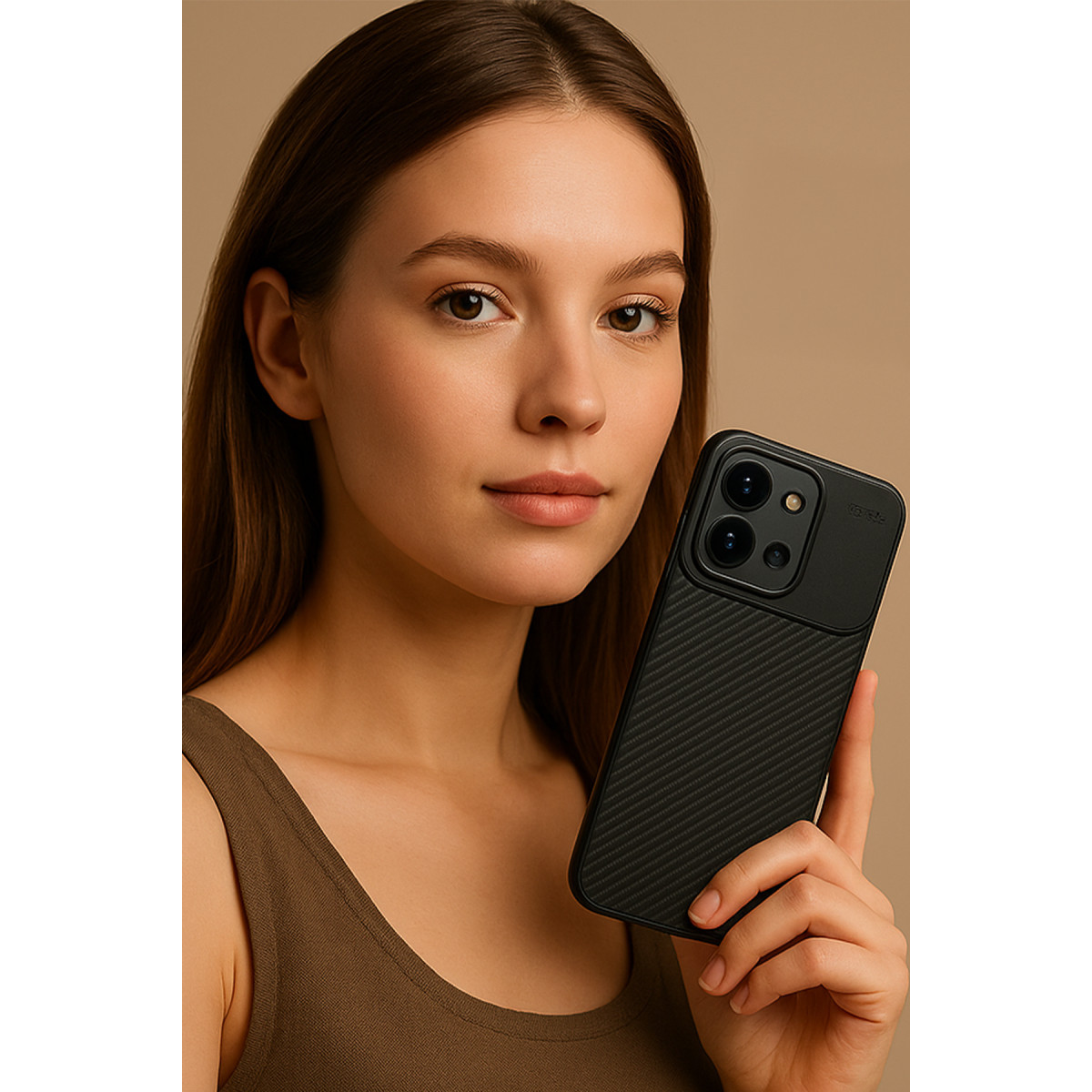 Newface Xiaomi Redmi 15C 4G Auto Focus Karbon Kapak - Gri — görsel 12