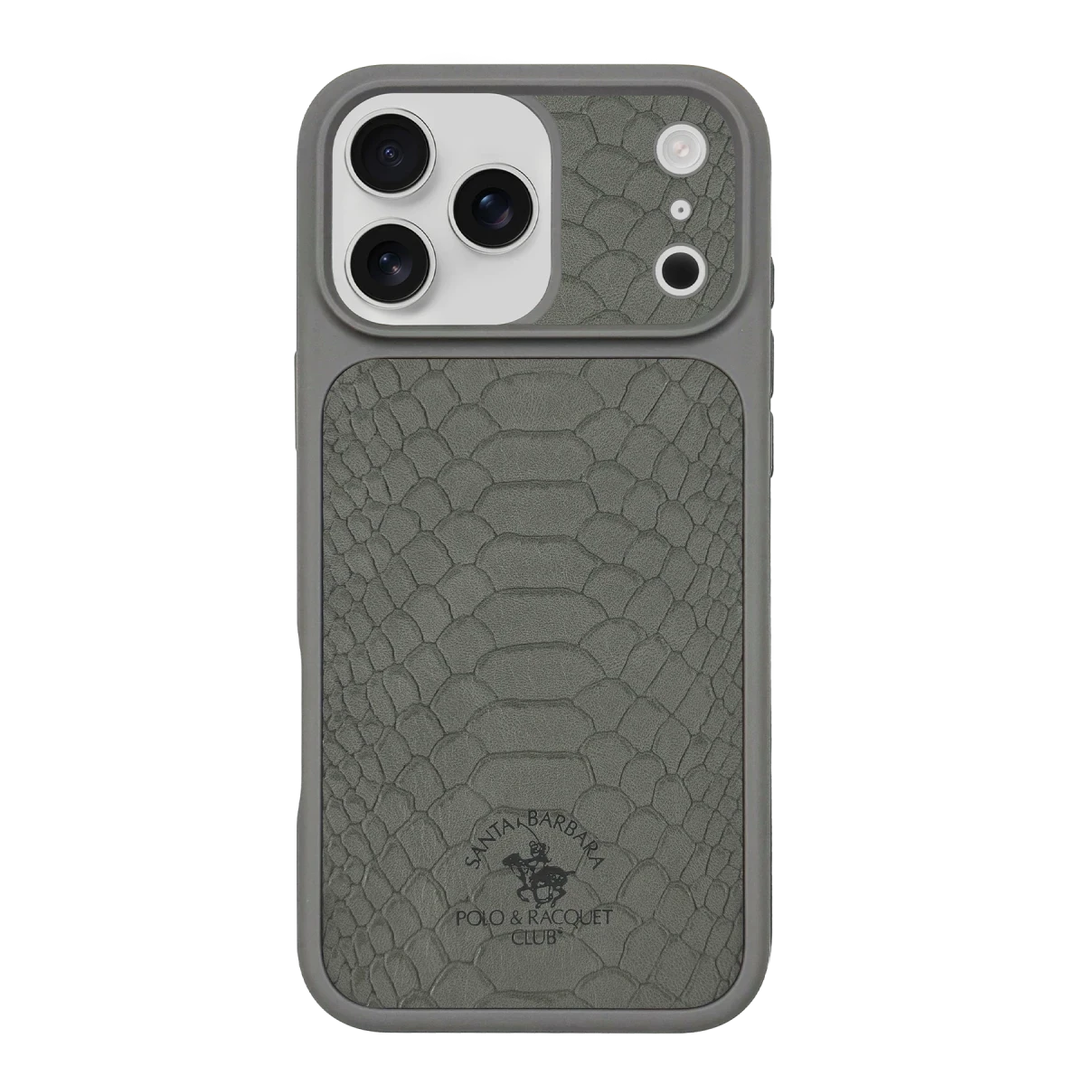 Santa Barbara Polo Racquet Club Apple iPhone 17 Pro Max Knight Deri Kapak - Titan Gri