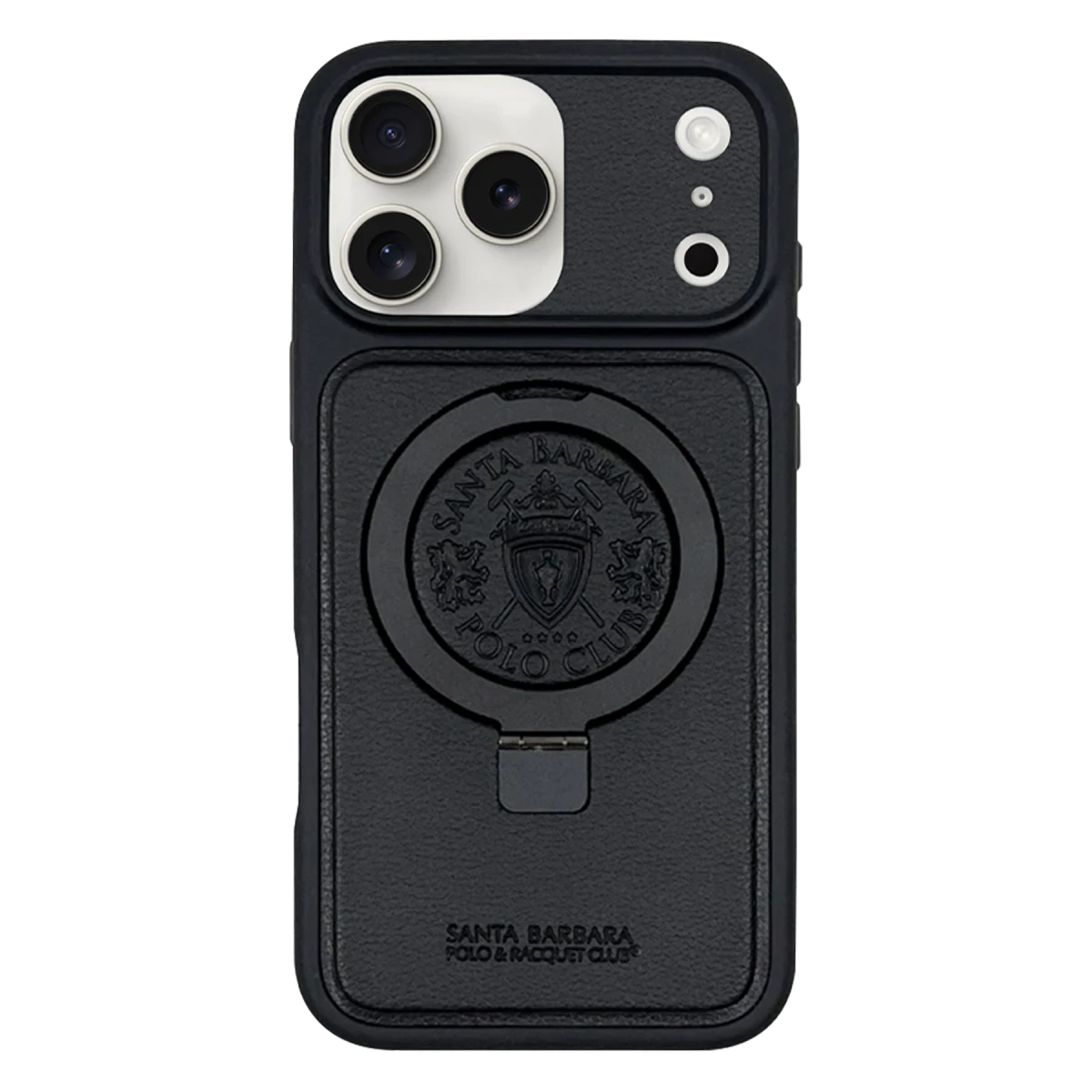 Santa Barbara Polo Racquet Club Apple iPhone 17 Pro Max Primo Magsafe Stand Kapak - Siyah