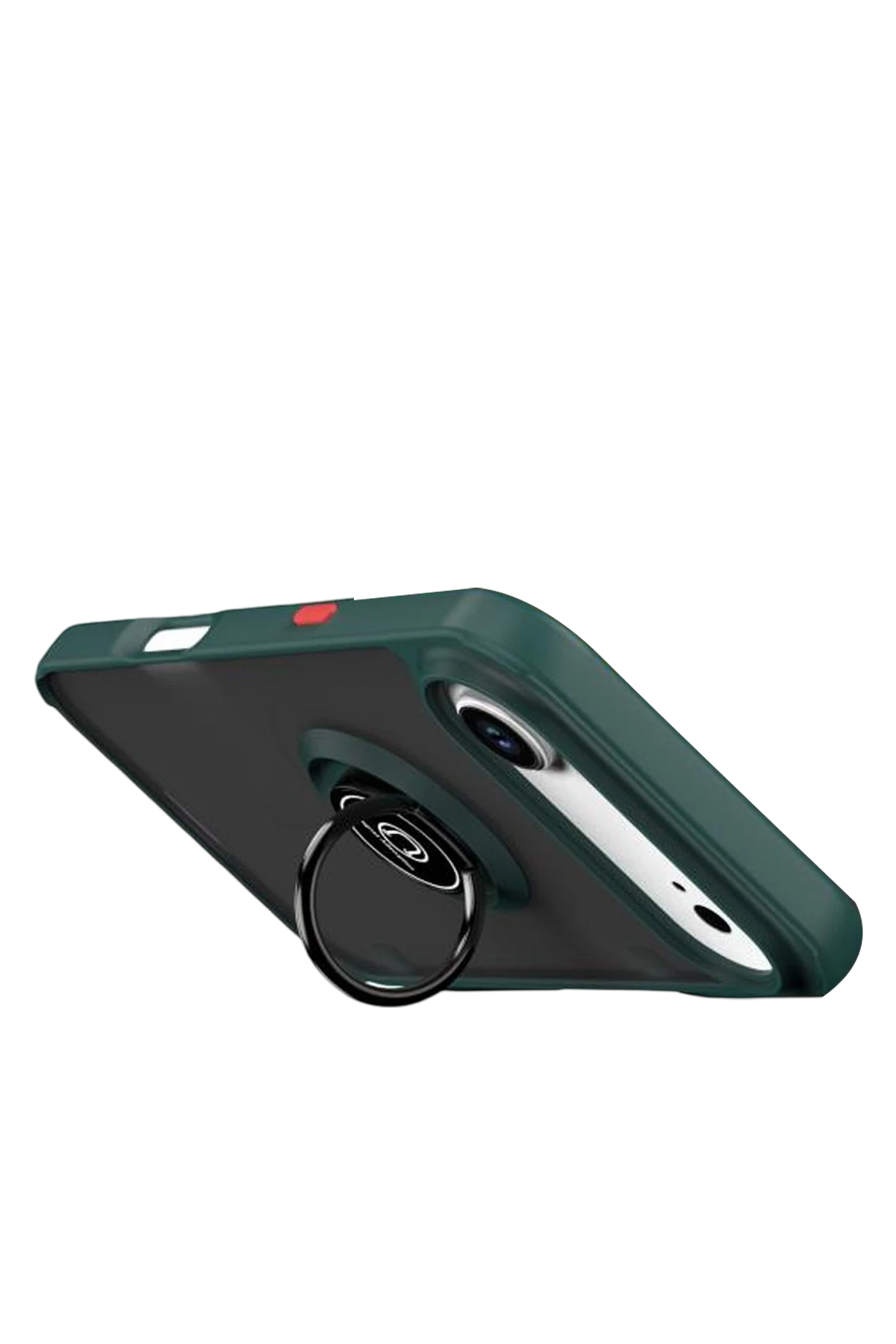 Newface Apple iPhone 17 Air Montreal Yüzüklü Silikon Kapak - Yeşil