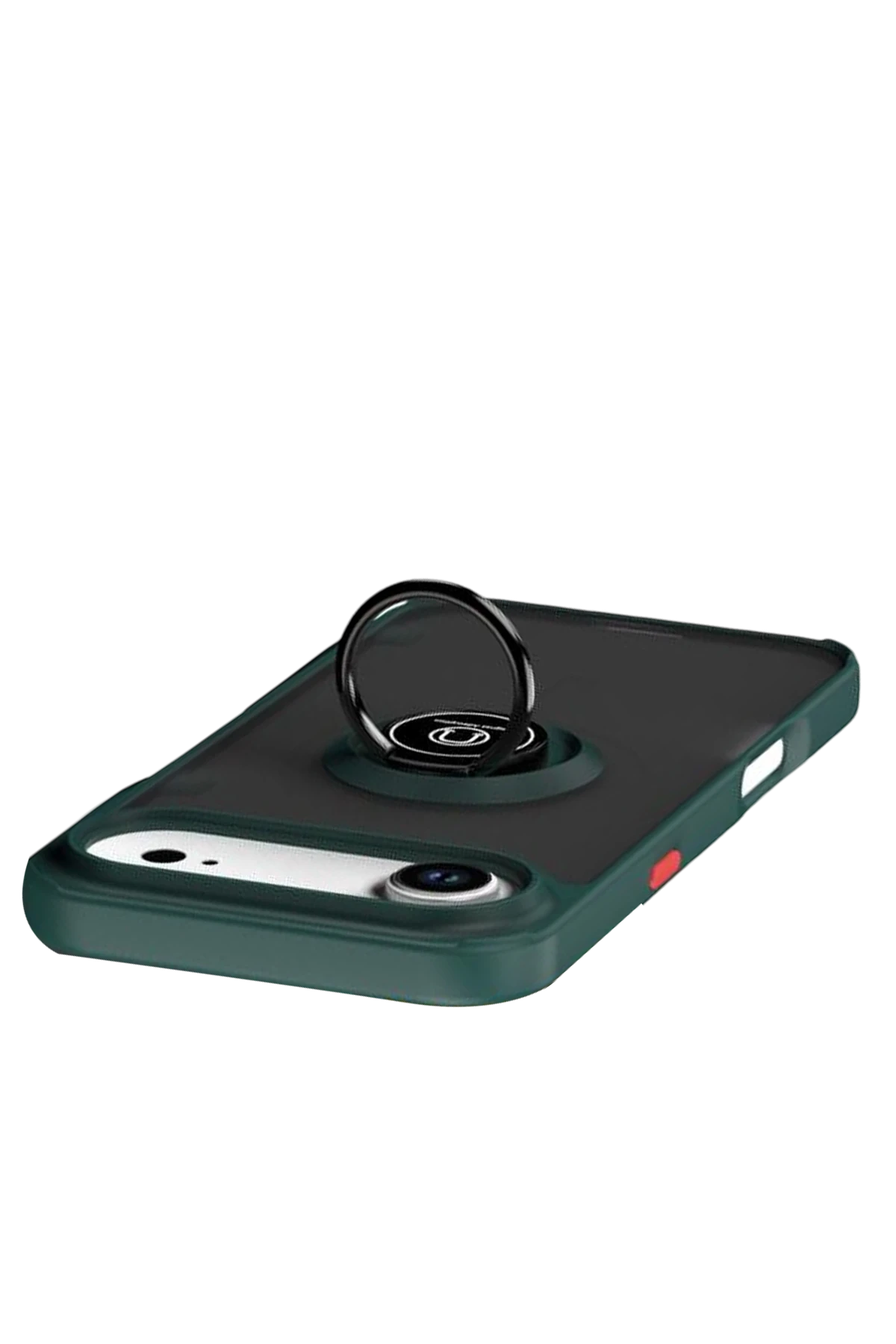 Newface Apple iPhone 17 Air Montreal Yüzüklü Silikon Kapak - Yeşil