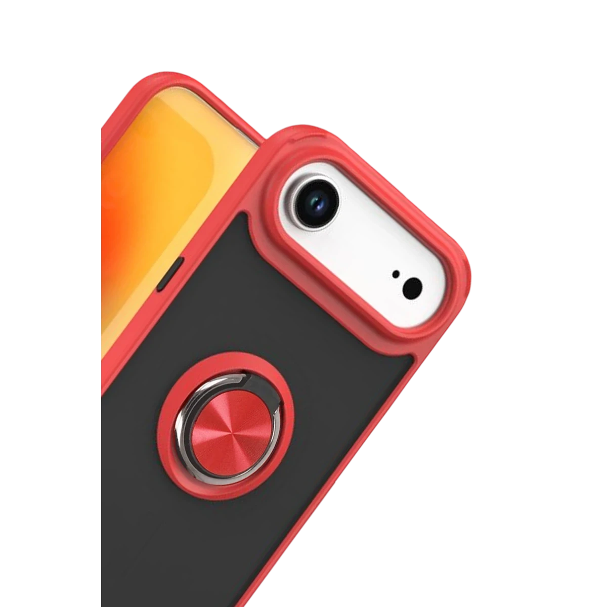 Newface Apple iPhone 17 Air Montreal Yüzüklü Silikon Kapak - Kırmızı — görsel 6