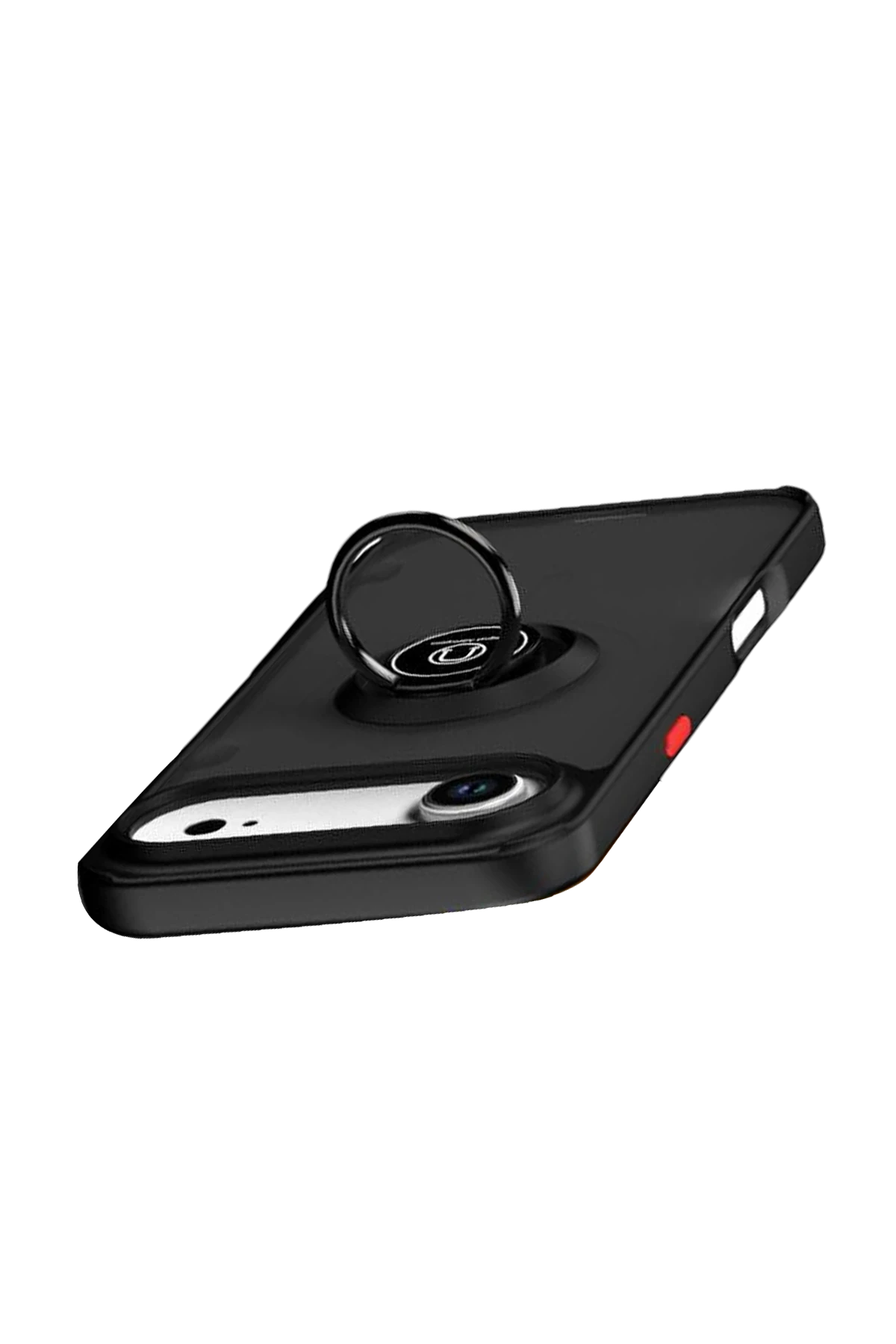 Newface Apple iPhone 17 Air Montreal Yüzüklü Silikon Kapak - Siyah