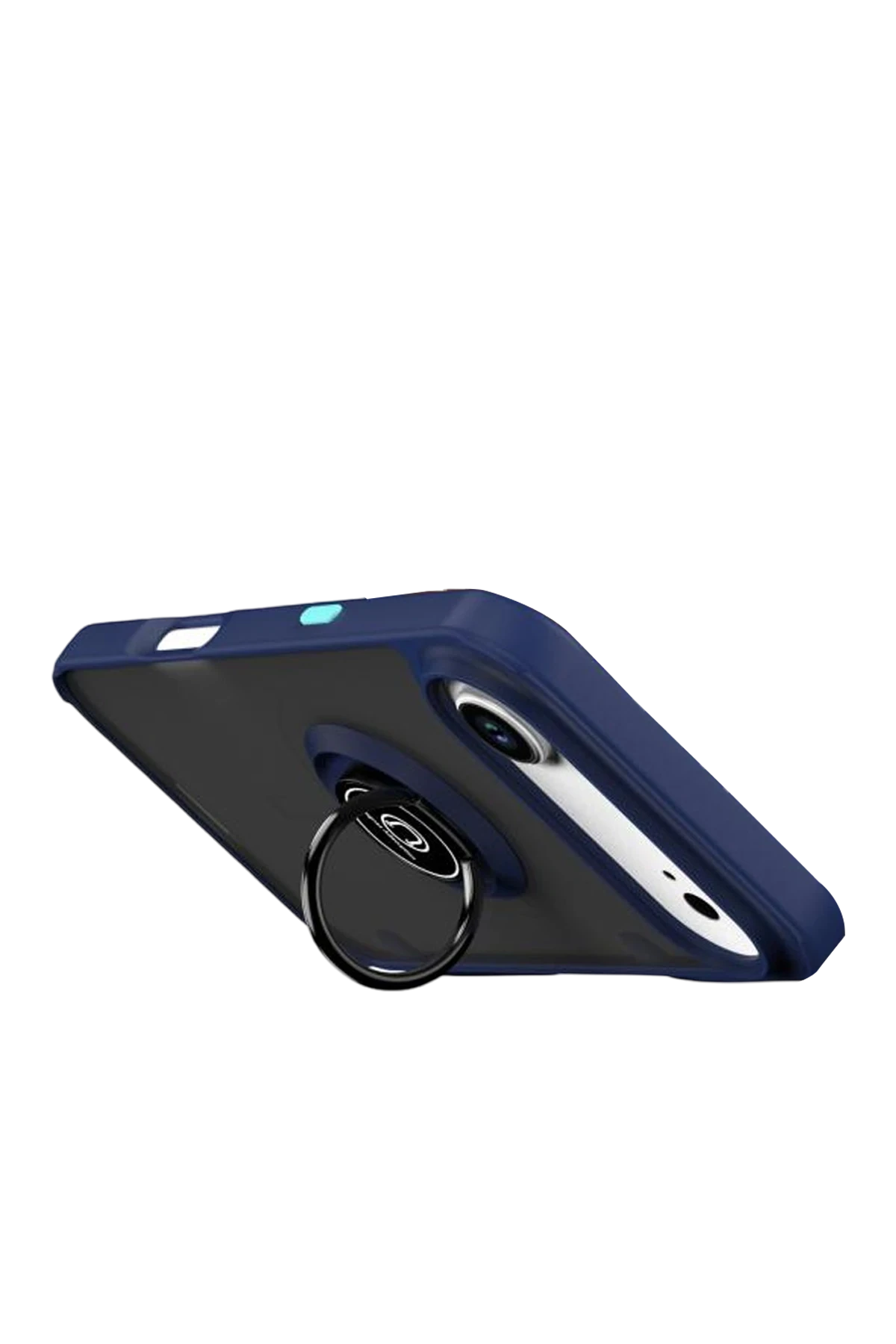 Newface Apple iPhone 17 Air Montreal Yüzüklü Silikon Kapak - Lacivert