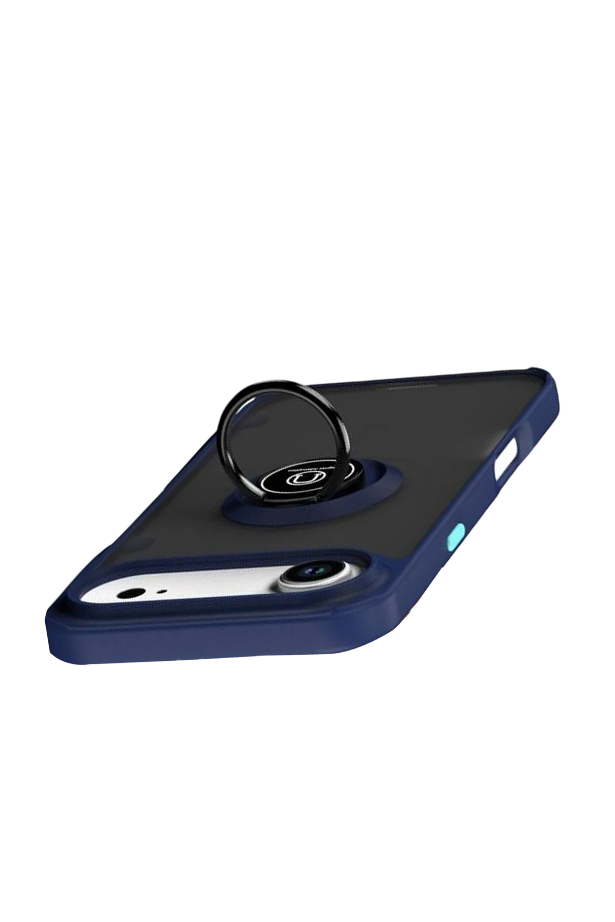 Newface Apple iPhone 17 Air Montreal Yüzüklü Silikon Kapak - Lacivert
