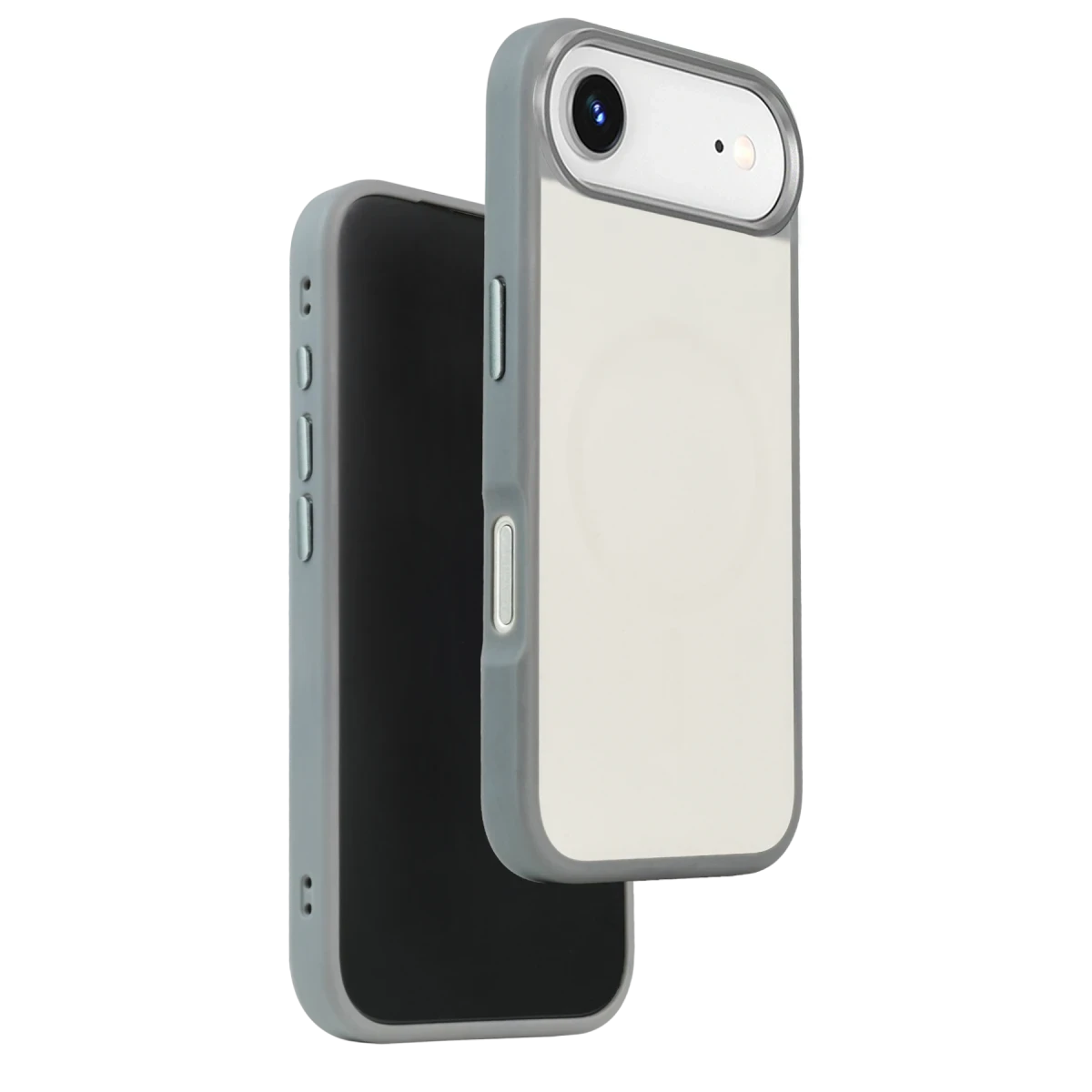 URR Apple iPhone 17 Air IRIS Matte Pure Glass Magsafe Kapak - Titan Gri