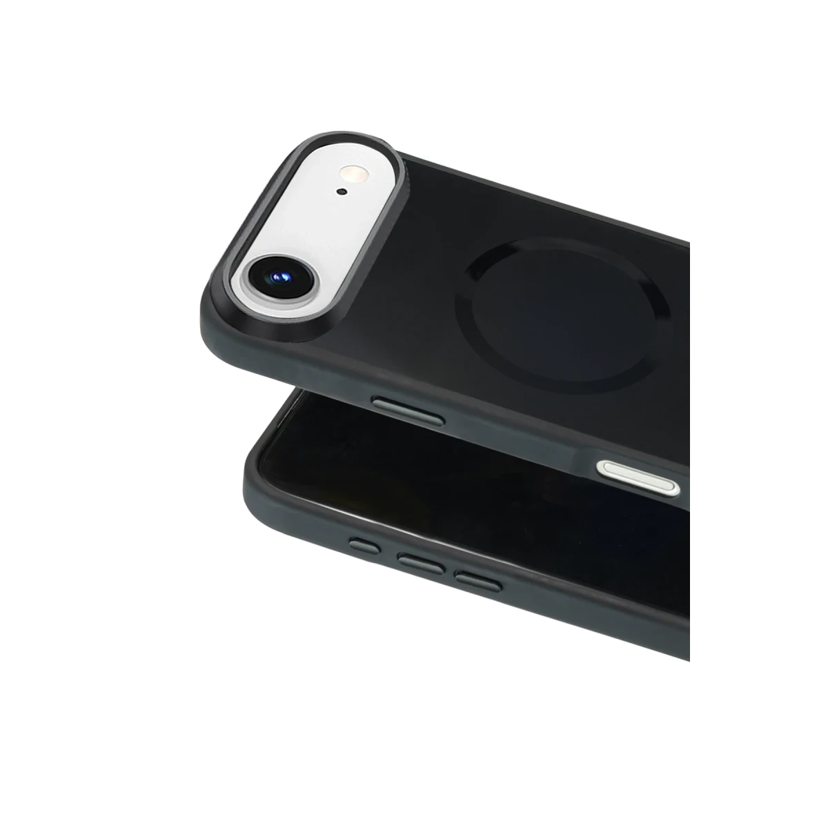 URR Apple iPhone 17 Air IRIS Matte Pure Glass Magsafe Kapak - Siyah
