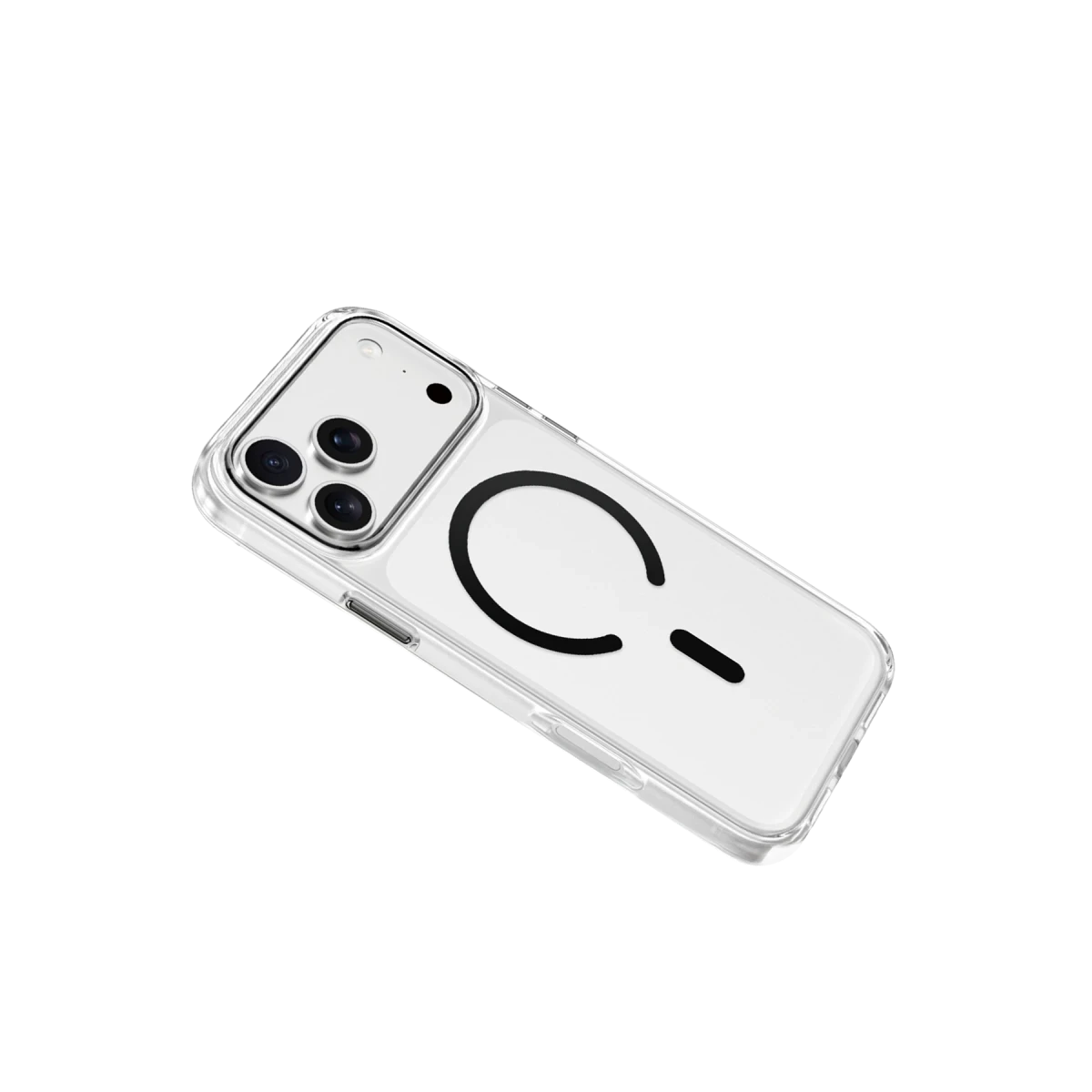 Keephone Apple iPhone 17 Pro Max Aurora Şeffaf Magsafe Kılıf - Siyah