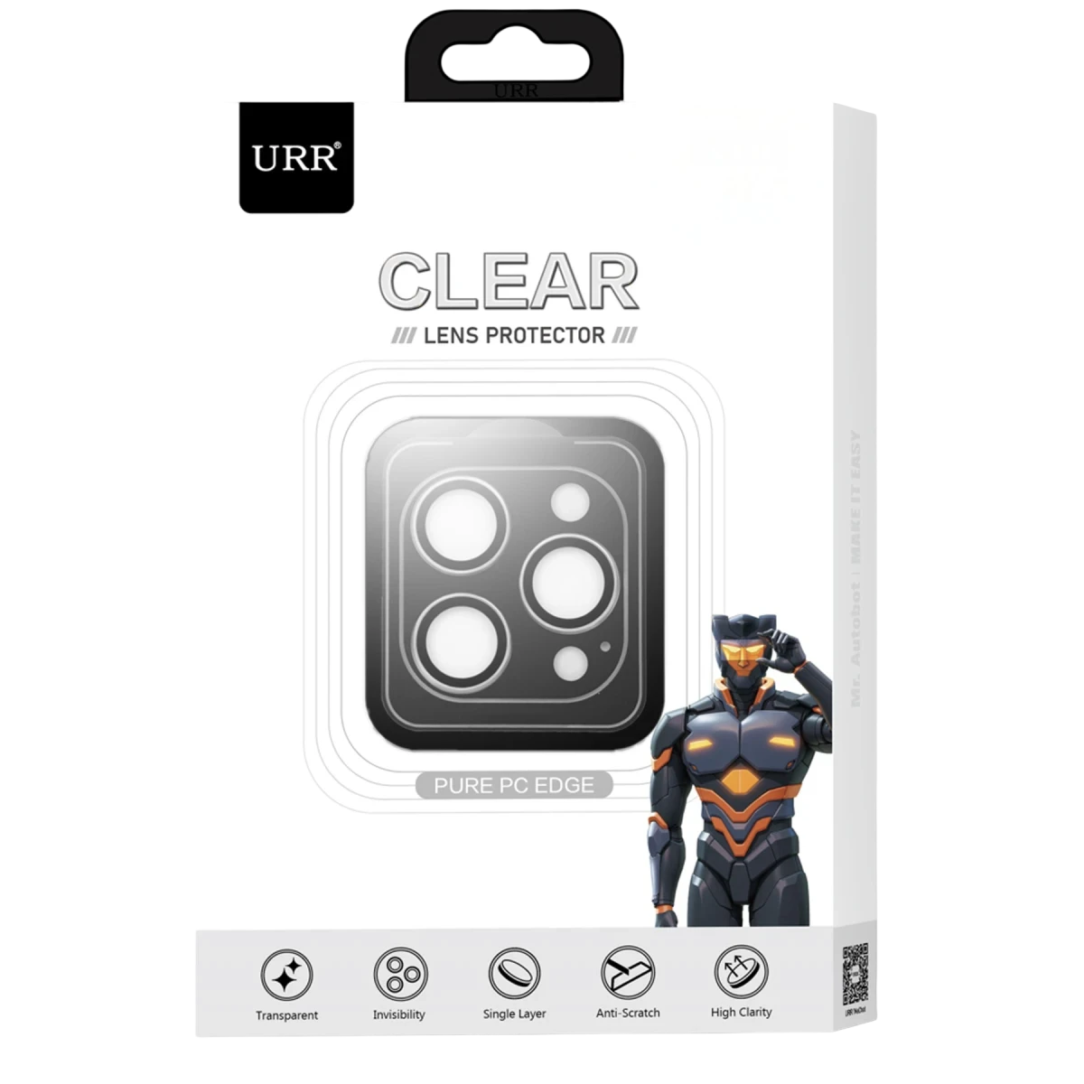 URR Apple iPhone 17 Air PC Clear Lens Koruyucu - Şeffaf