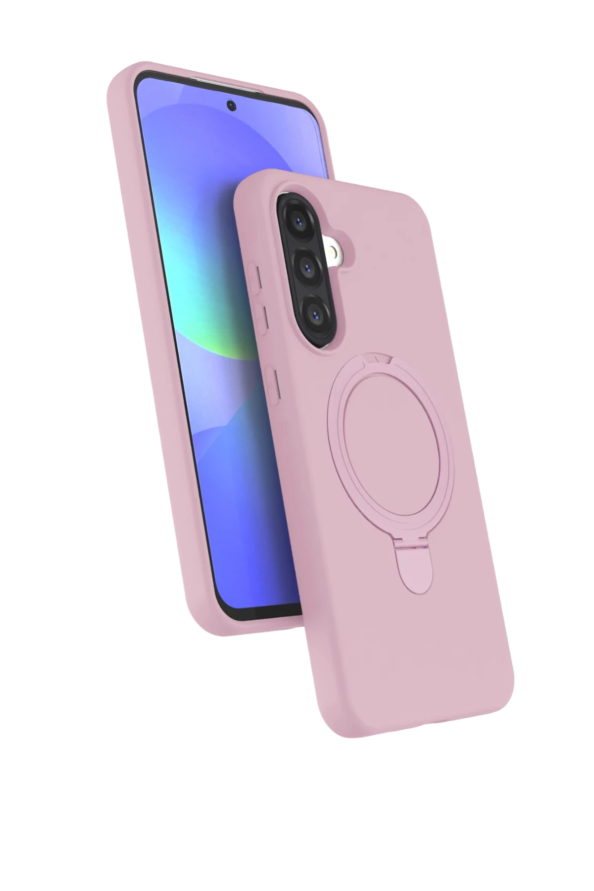 Newface Samsung Galaxy A17 5G Regal Magsafe Standlı Kapak - Açık Pembe