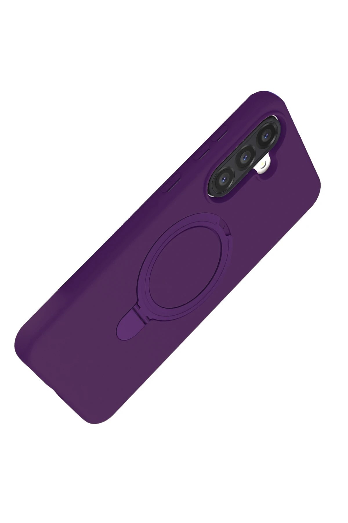 Newface Samsung Galaxy A17 5G Regal Magsafe Standlı Kapak - Derin Mor