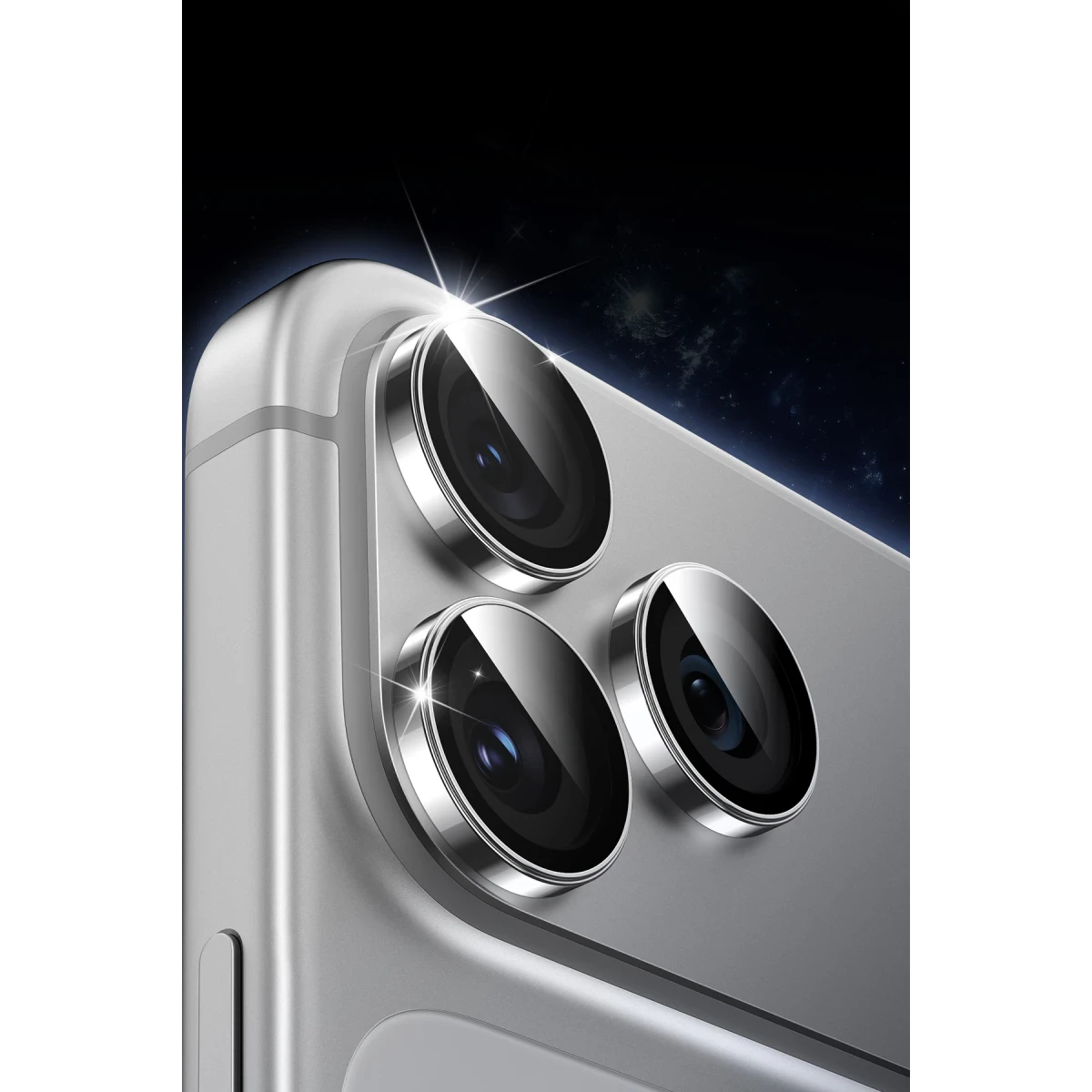 Keephone Apple iPhone 17 Sapphire PVD Kamera Lens - Mavi
