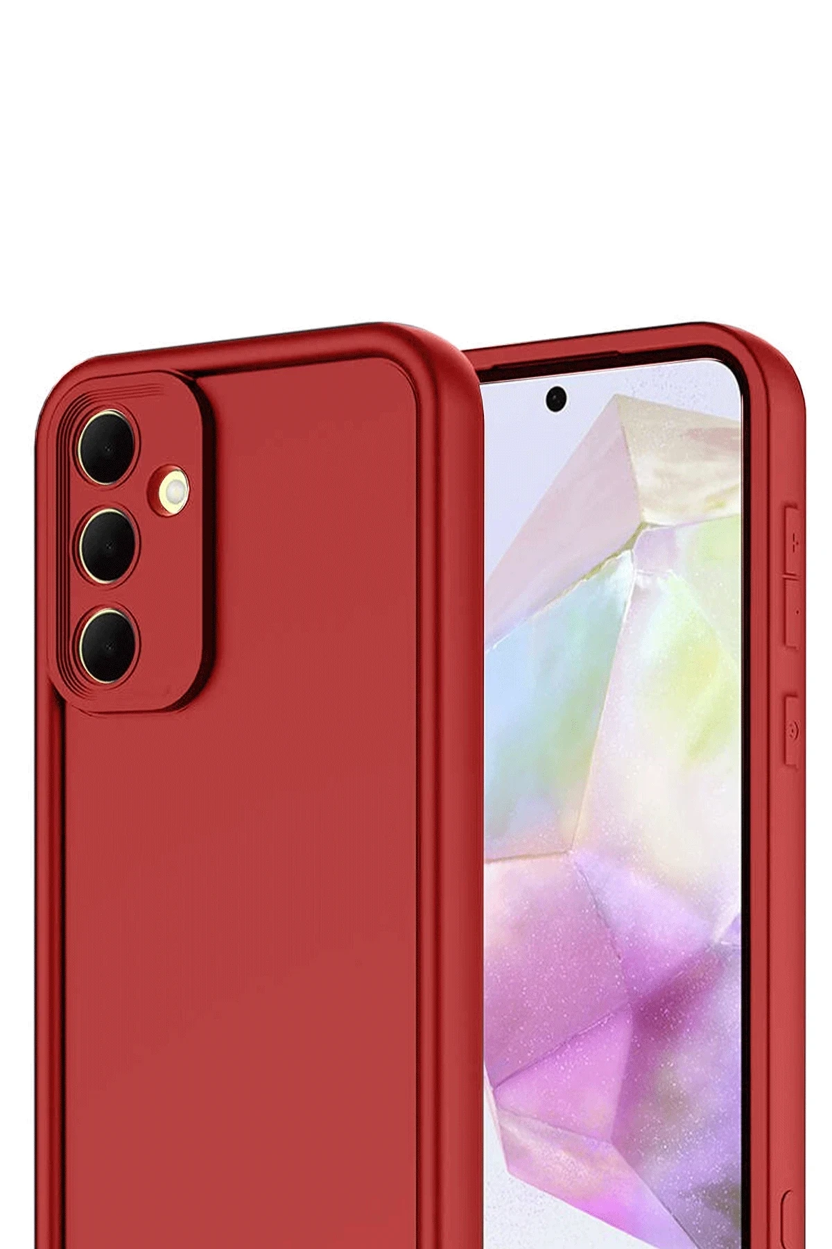 Newface Samsung Galaxy A17 5G Viera Silikon - Kırmızı