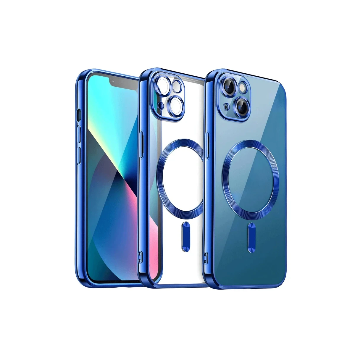 Newface Apple iPhone 13 Kılıf Kross Magneticsafe Kapak - Lacivert