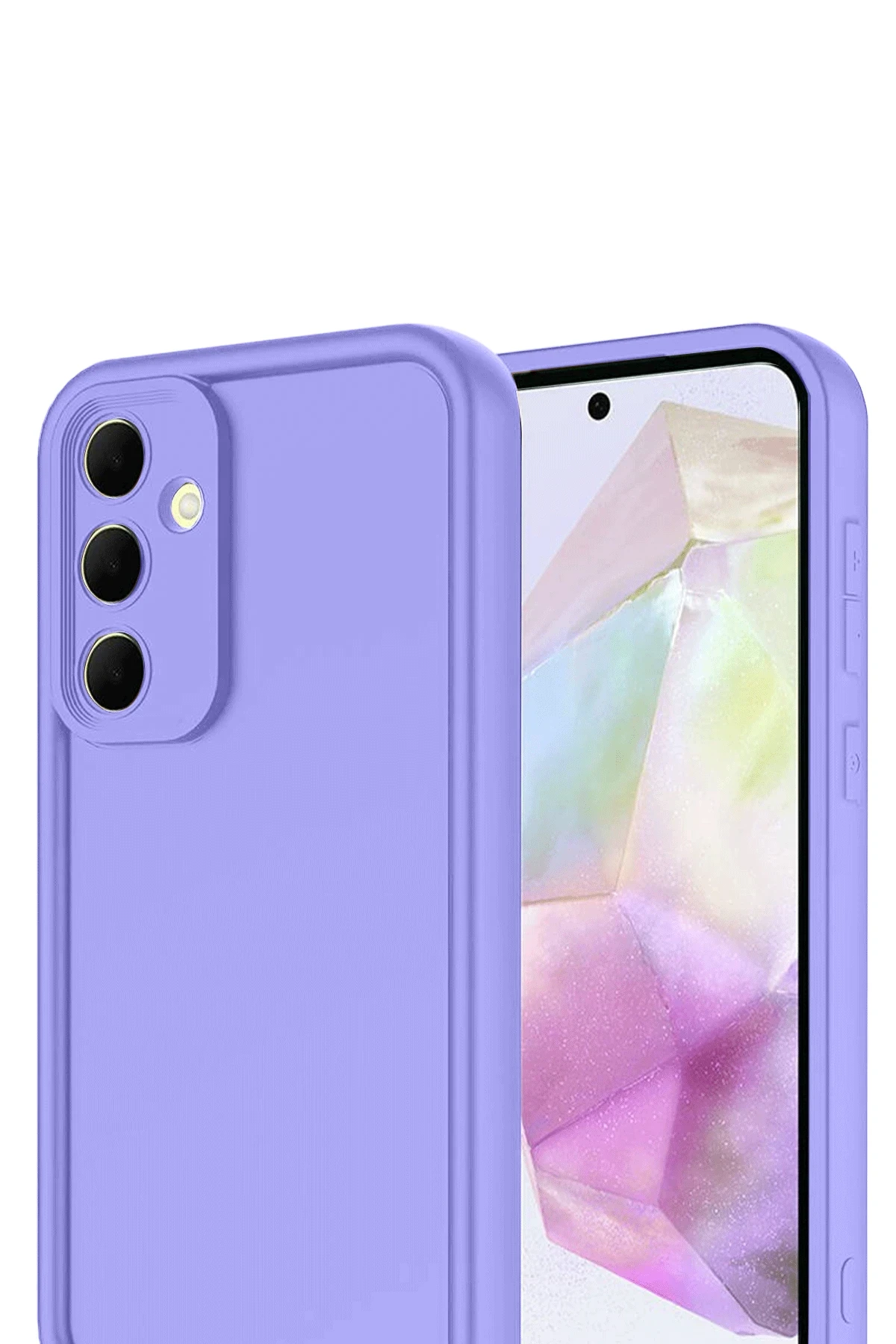 Newface Samsung Galaxy A17 5G Viera Silikon - Lila