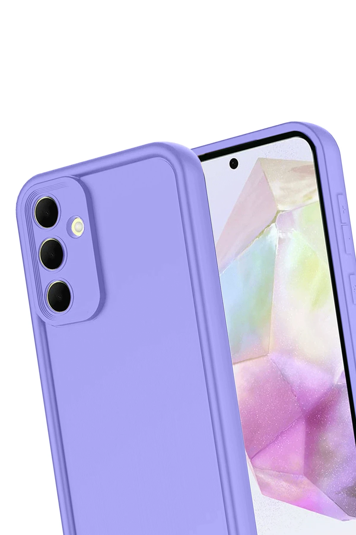 Newface Samsung Galaxy A17 5G Viera Silikon - Lila