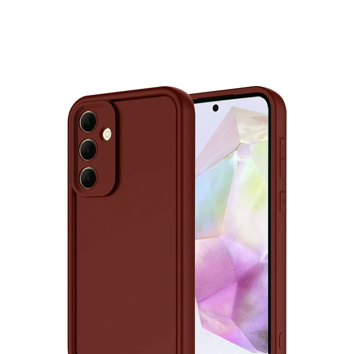 Newface Samsung Galaxy A17 5G Viera Silikon - Bordo — görsel 5