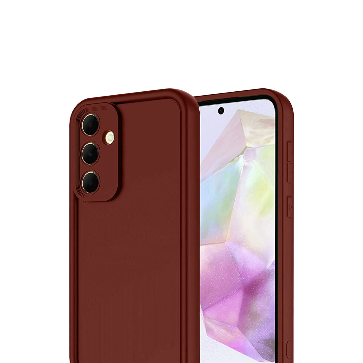 Newface Samsung Galaxy A17 5G Viera Silikon - Bordo — görsel 8