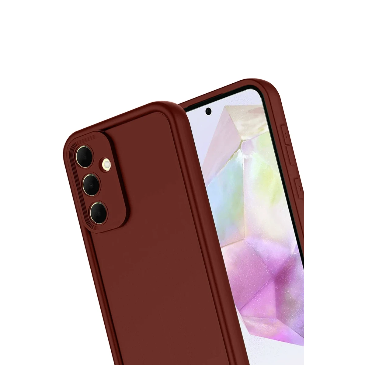 Newface Samsung Galaxy A17 5G Viera Silikon - Bordo — görsel 6