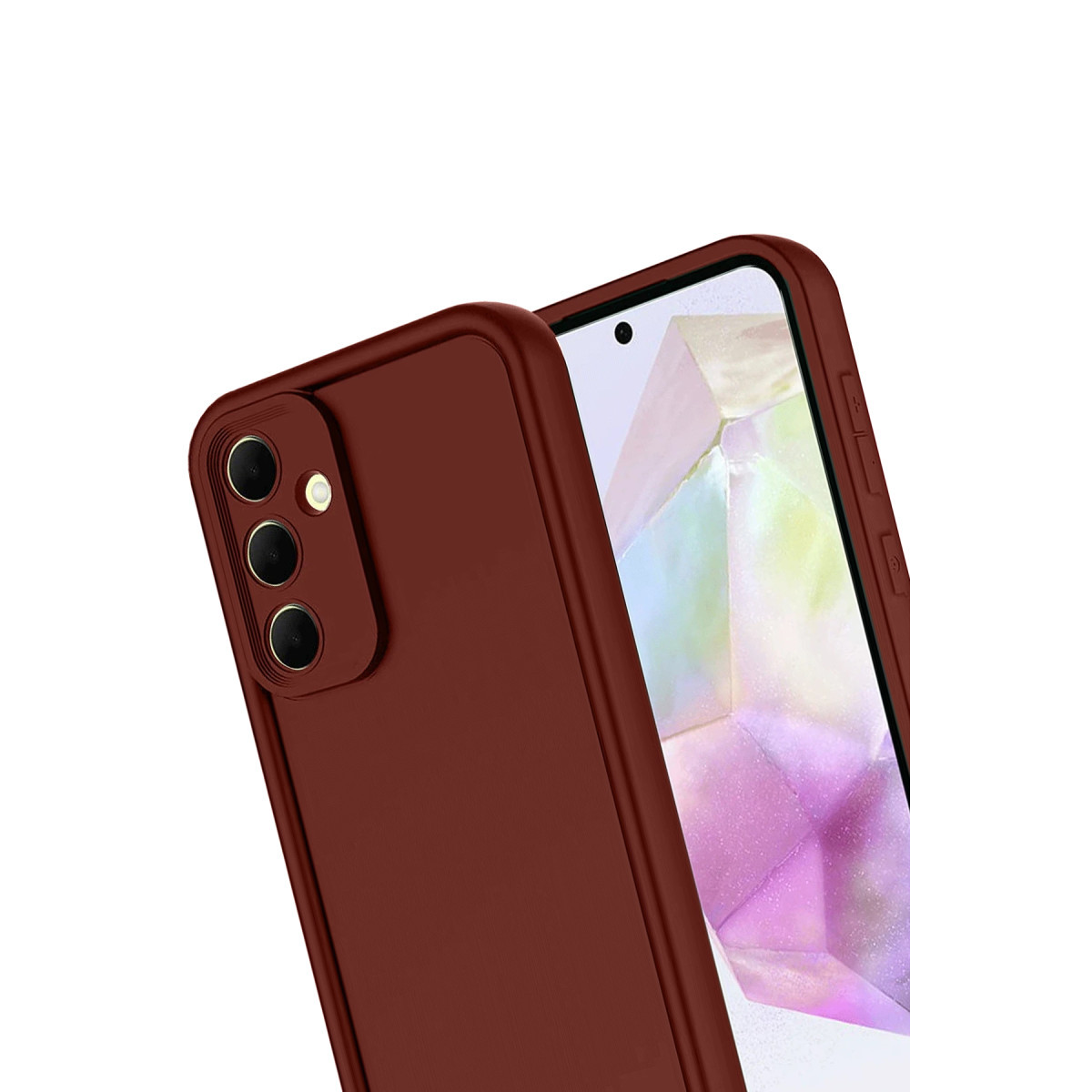Newface Samsung Galaxy A17 5G Viera Silikon - Bordo — görsel 9